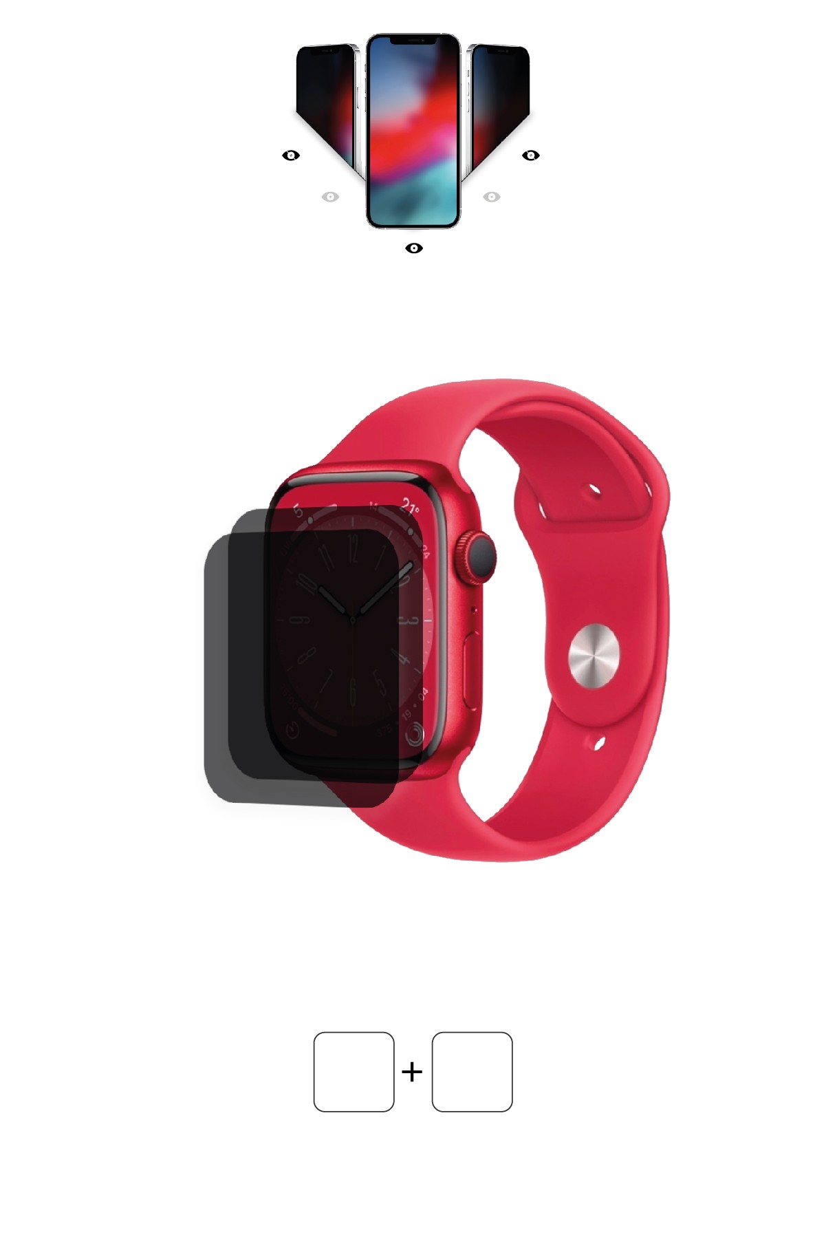 Apple Watch Series 8 / 45 mm - Mat Hayalet Ekran Koruyucu Film (120 micron)