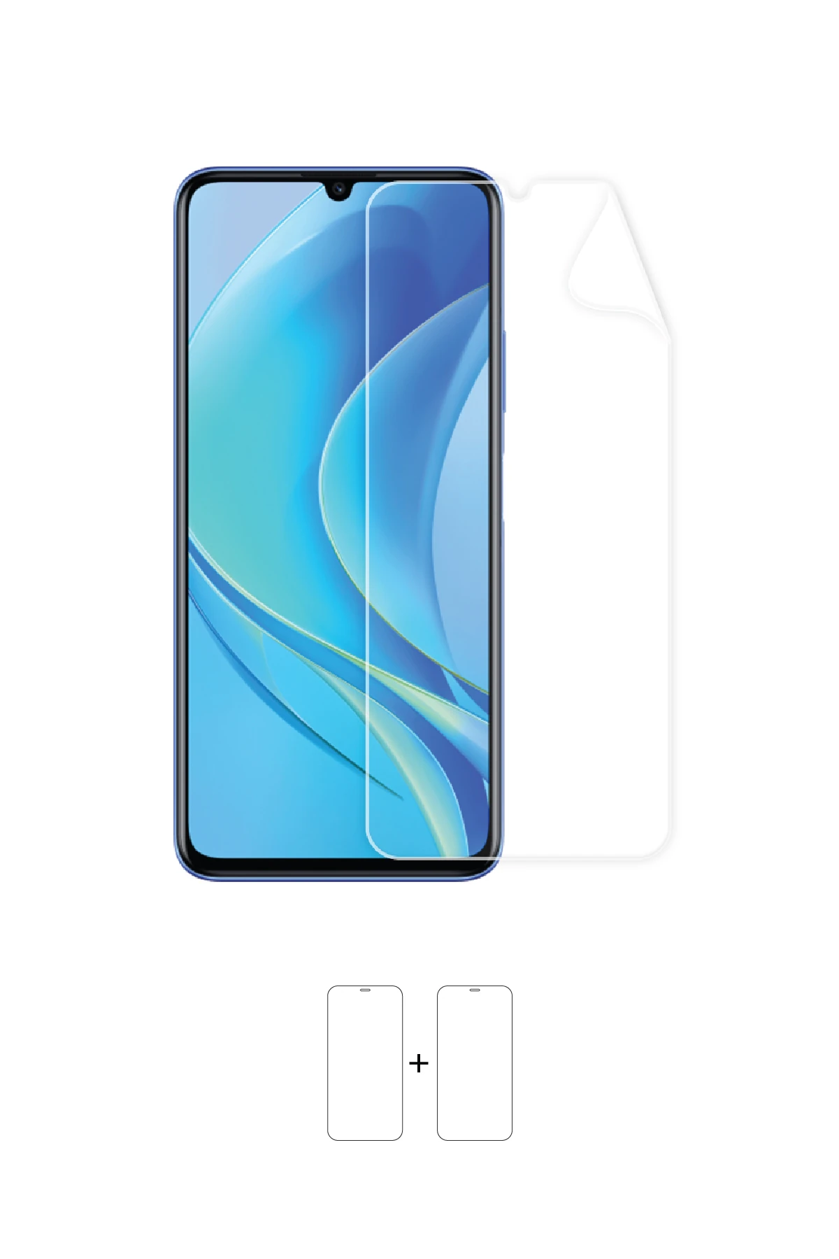 Huawei Nova Y70 - Ekran Koruyucu Parlak Şeffaf Poliüretan Film (150 mikron)