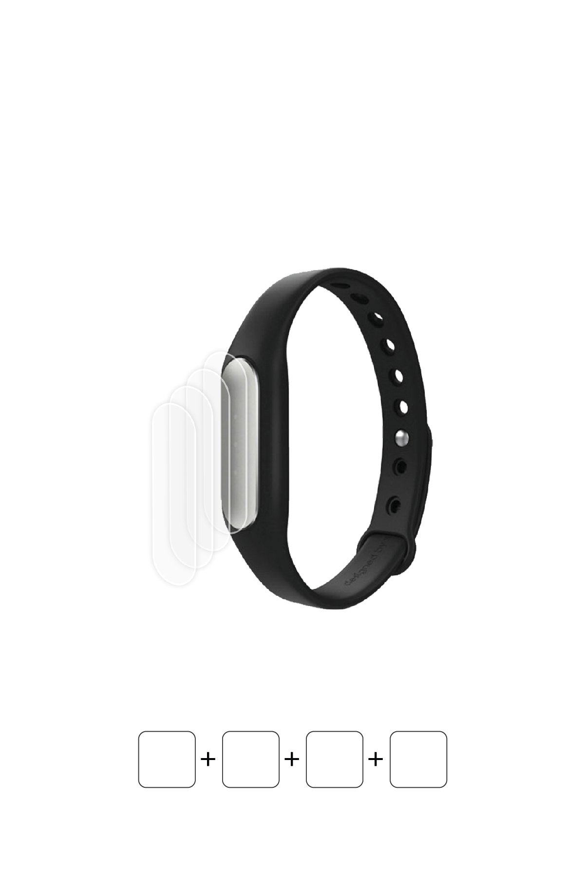 Xiaomi Mi Band 1S - Ekran Koruyucu Parlak Şeffaf Poliüretan Film (150 mikron)