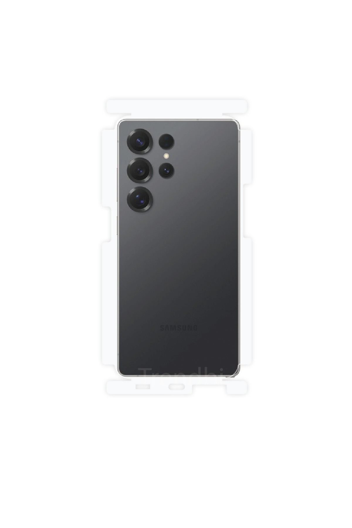 Samsung Galaxy S25 Ultra - Arka/Yan Koruyucu Parlak Şeffaf Poliüretan Film (150 micron)