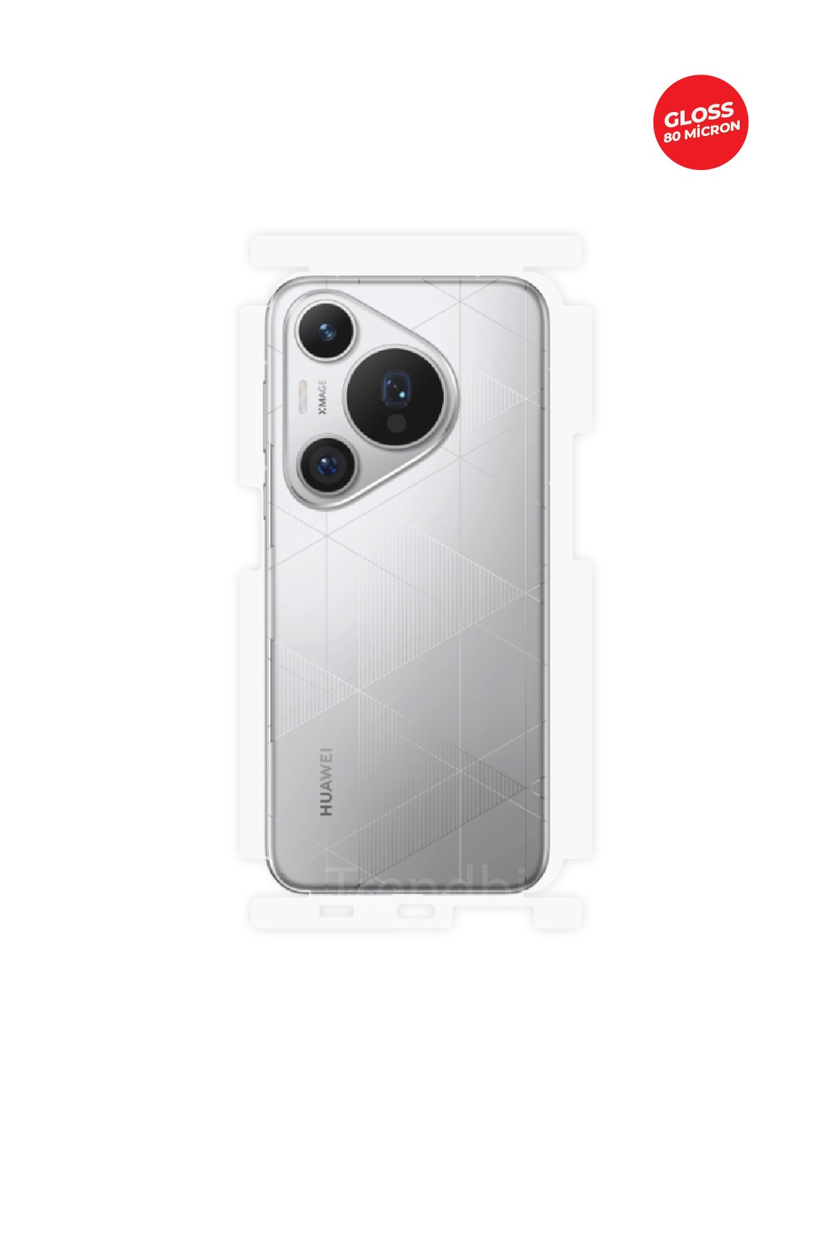 Huawei Pura 70 Pro Plus - Arka/Yan Koruyucu Parlak Şeffaf TPU Film (80 micron)