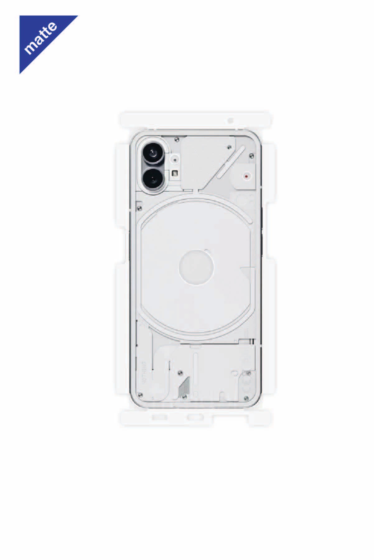 Nothing Phone 1 - Arka/Yan Koruyucu Mat Şeffaf Poliüretan Film (150 micron)