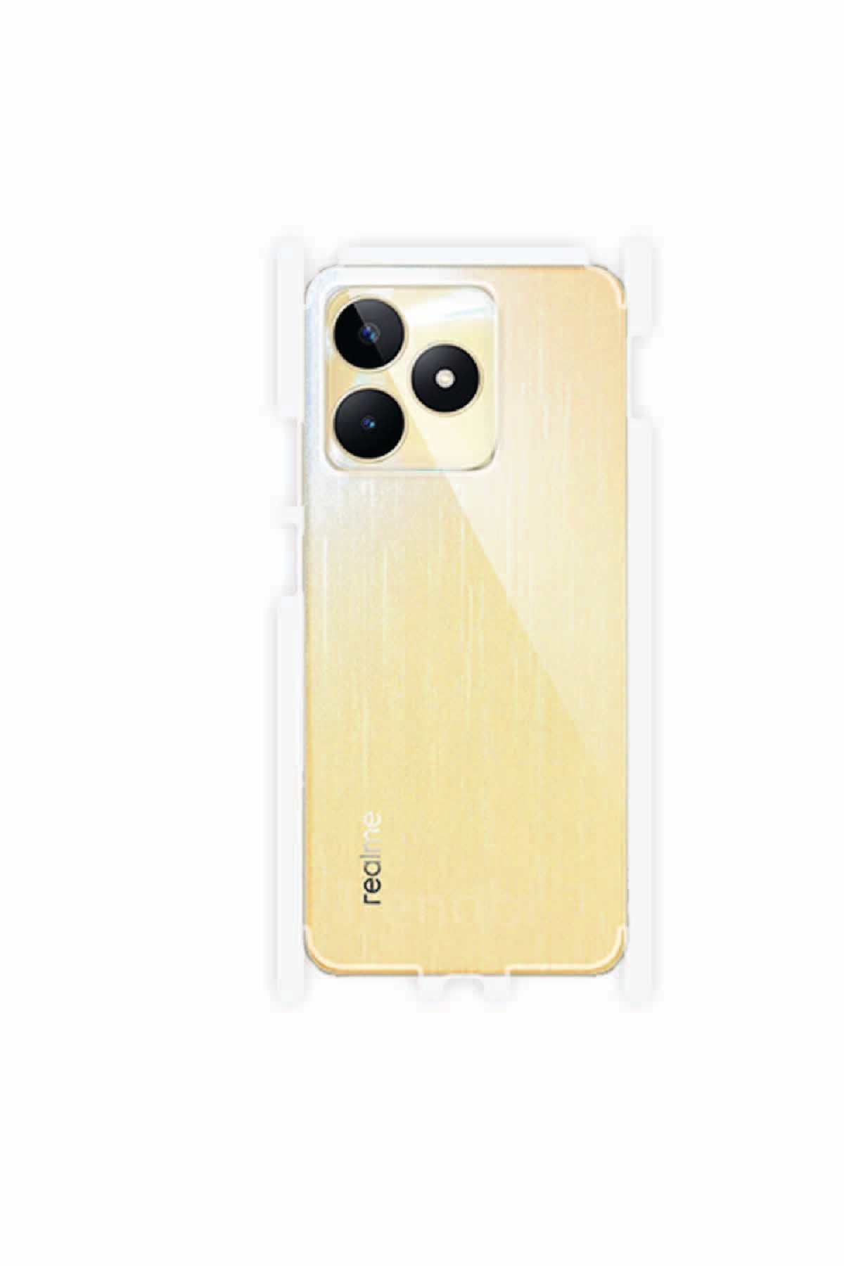 Realme C53 - Arka/Yan Koruyucu Parlak Şeffaf Poliüretan Film (150 micron)