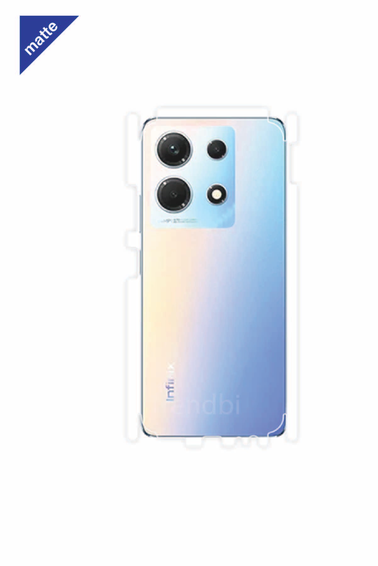 Infinix Note 30 - Arka/Yan Koruyucu Mat Şeffaf Poliüretan Film (150 micron)