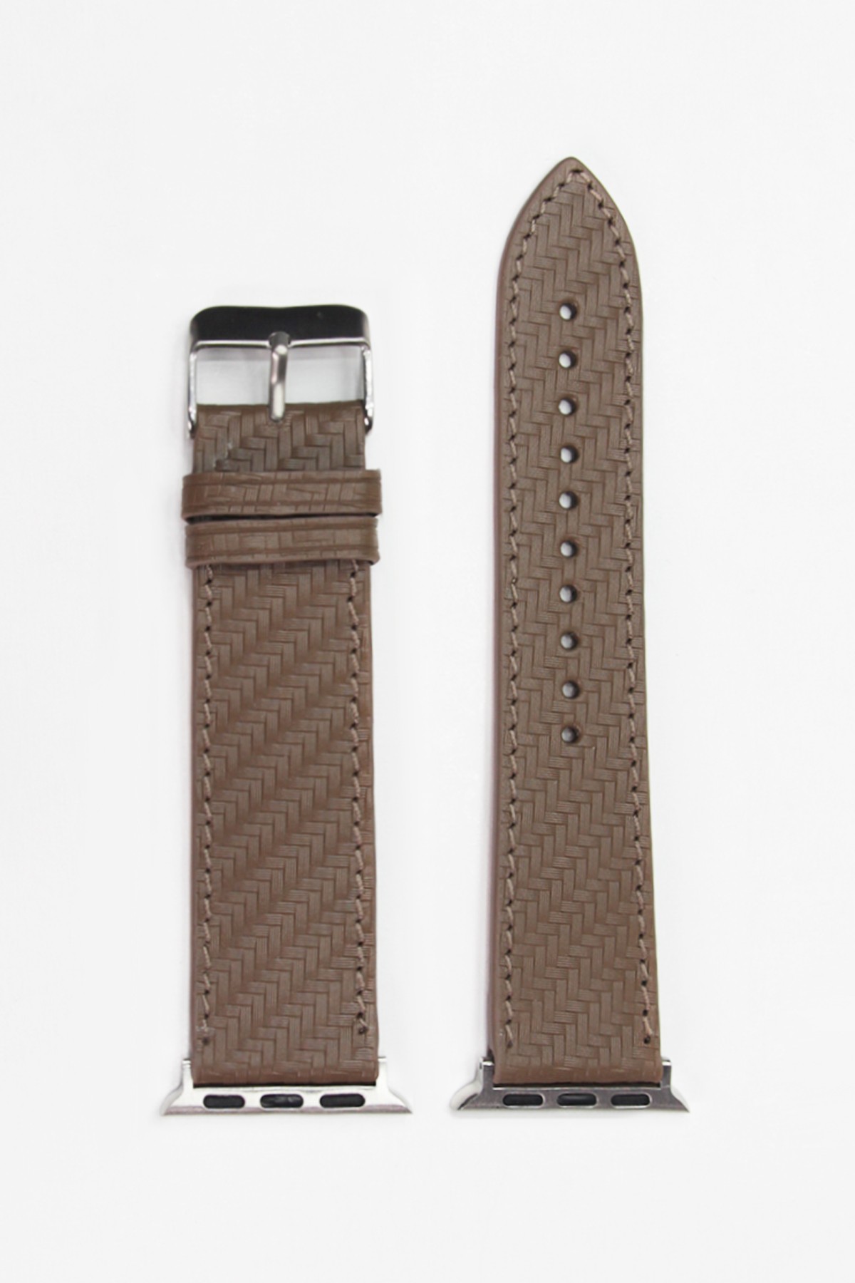 Apple Watch Karbon Kordon Kahverengi - 38/40/41 mm