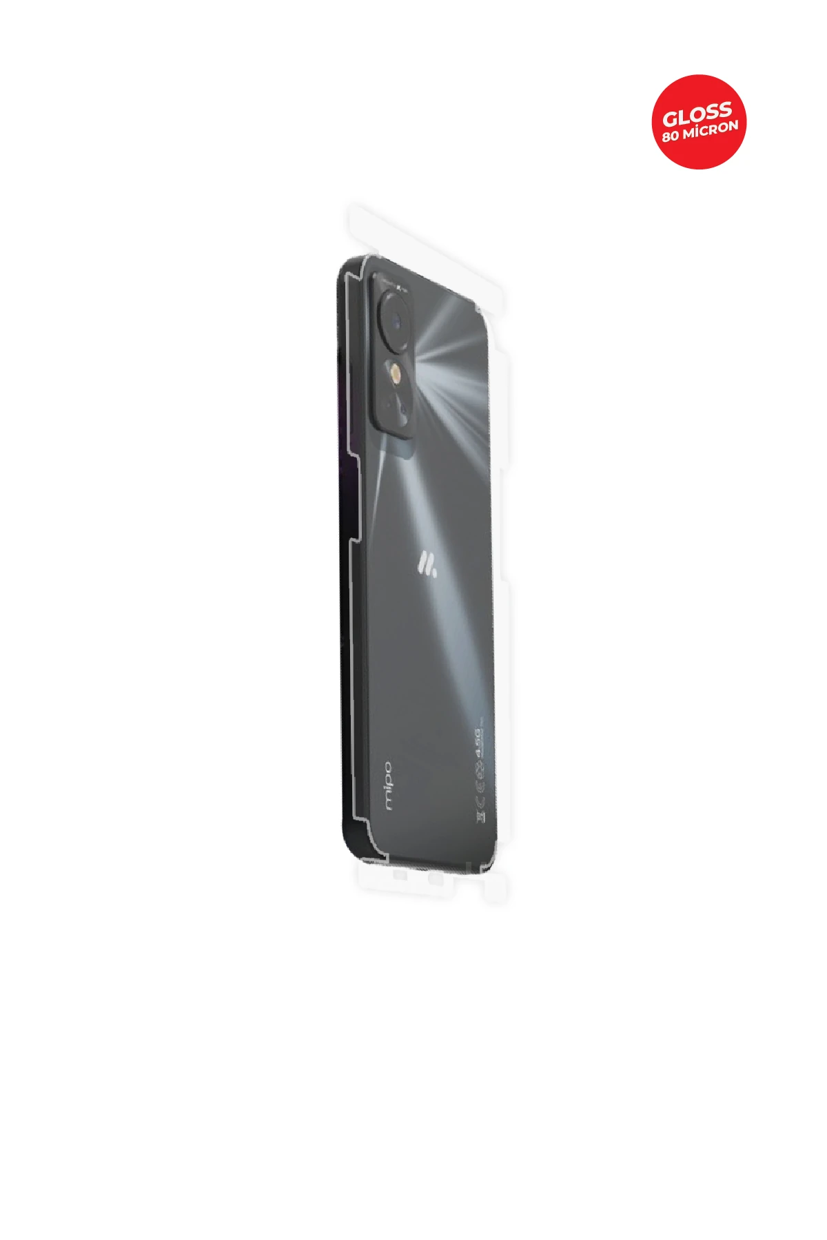 Arka/Yan Koruyucu Parlak Şeffaf TPU Film (80 micron)