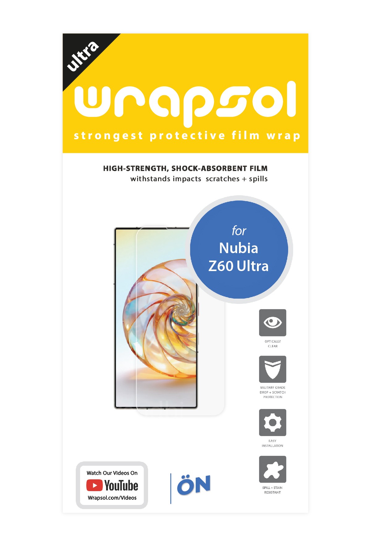 ZTE Nubia Z60 Ultra 5G - Ekran Koruyucu Parlak Şeffaf Poliüretan Film (150 mikron)