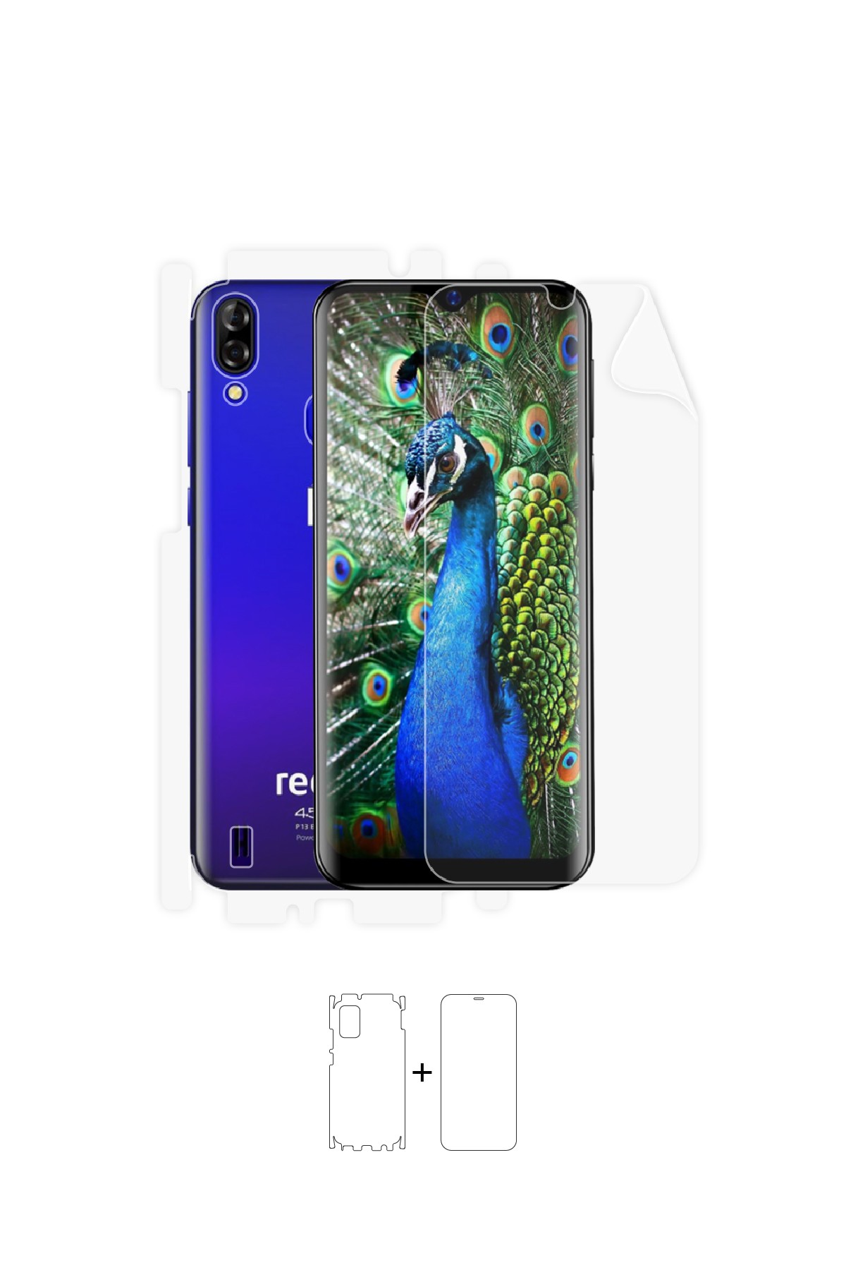 Reeder P13 Blue - Fullbody Koruyucu Parlak Şeffaf Poliüretan Film (150 micron)