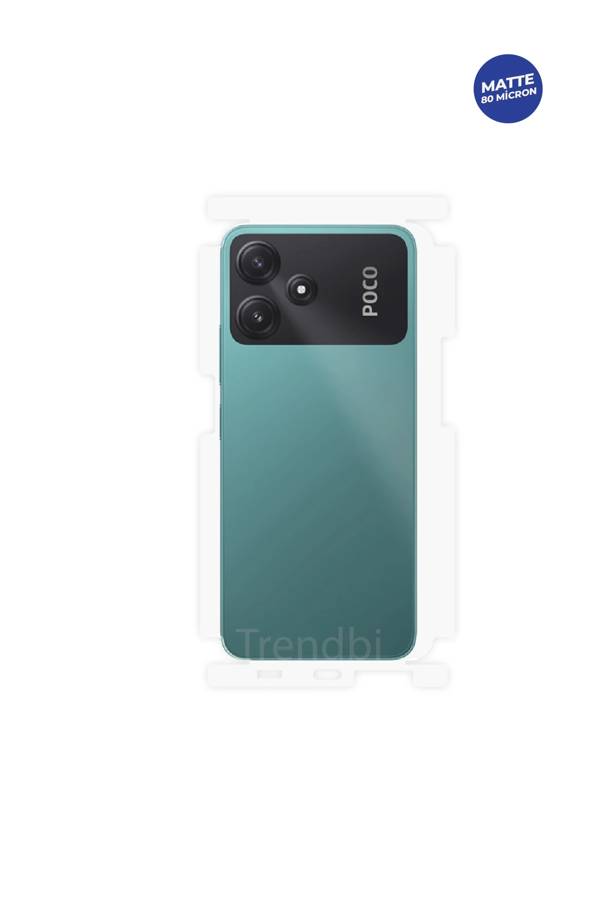 Xiaomi Poco M6 Pro - Arka/Yan Koruyucu Mat TPU Film (80 micron)