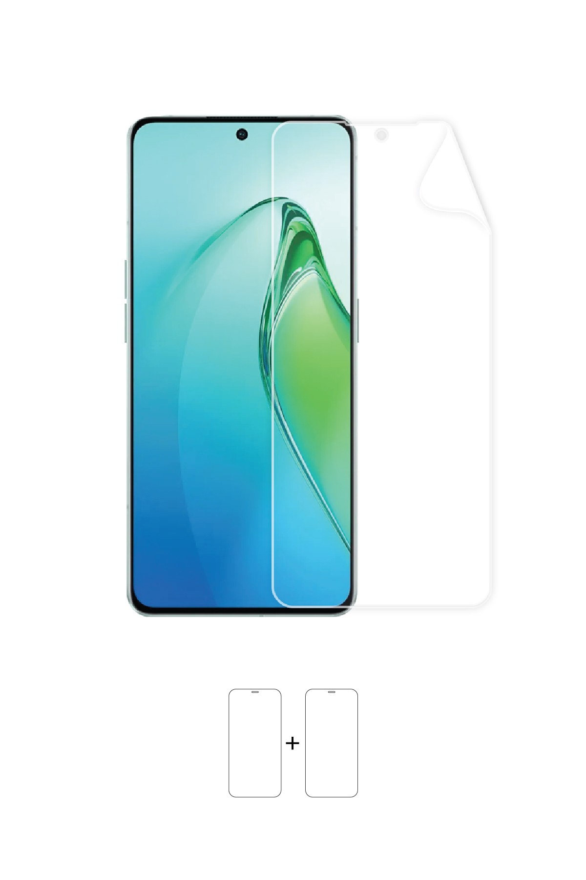 Oppo Reno 8 - Ekran Koruyucu Parlak Şeffaf Poliüretan Film (150 mikron)