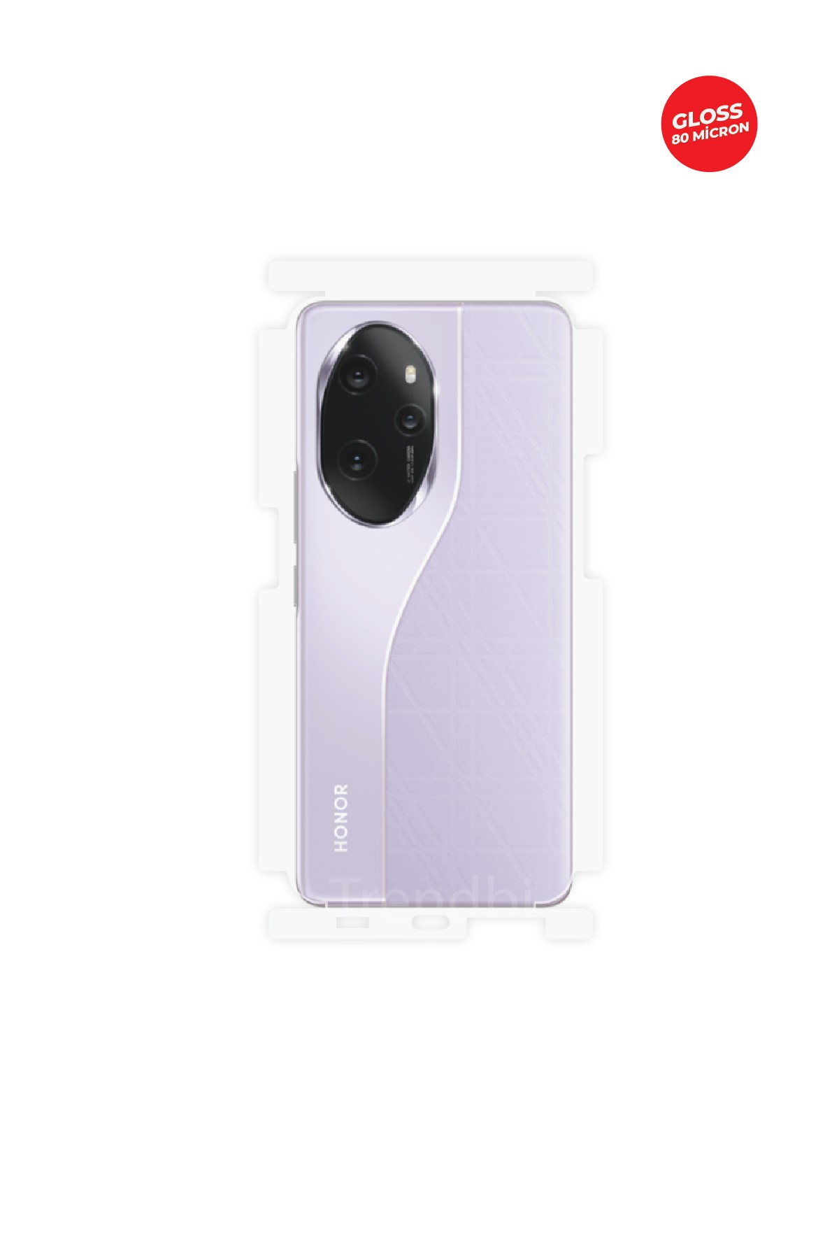 Honor 100 Pro - Arka/Yan Koruyucu Parlak Şeffaf TPU Film (80 micron)