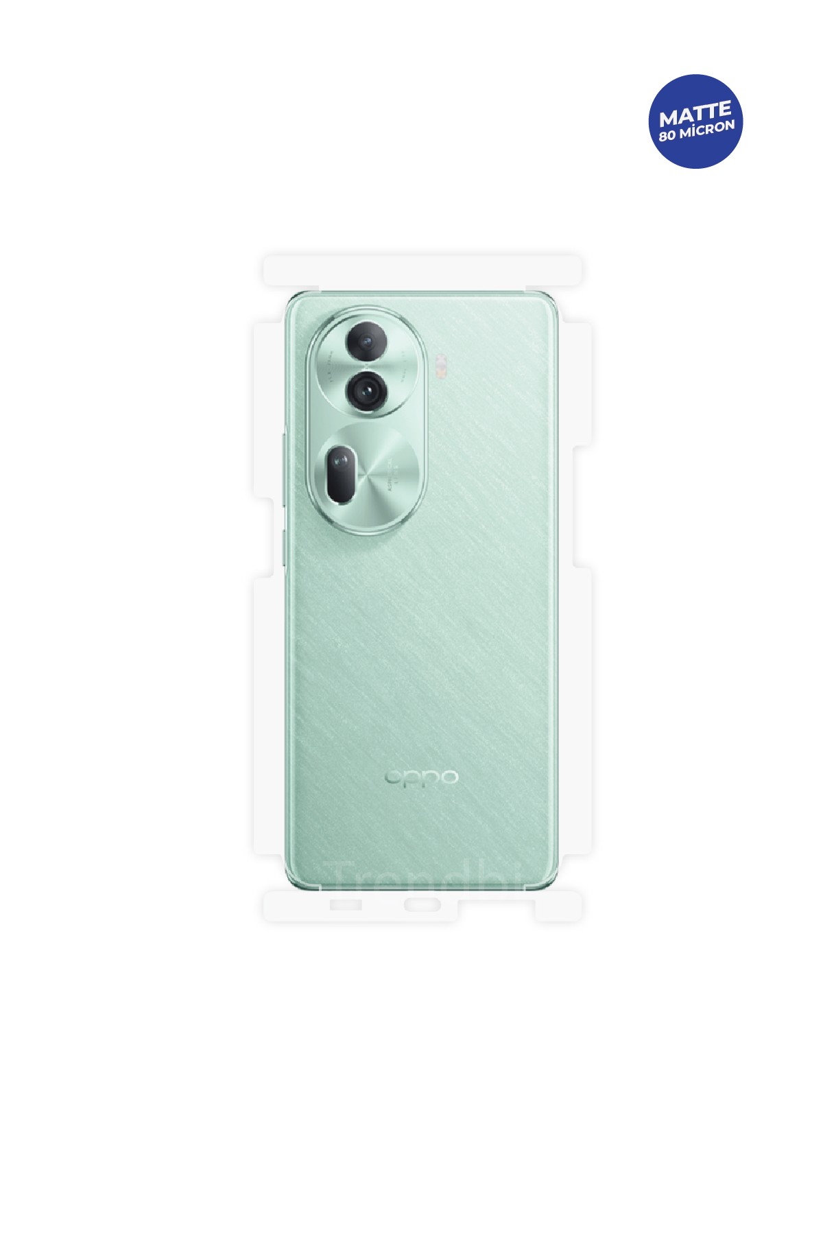 Oppo Reno 11 - Arka/Yan Koruyucu Mat TPU Film (80 micron)