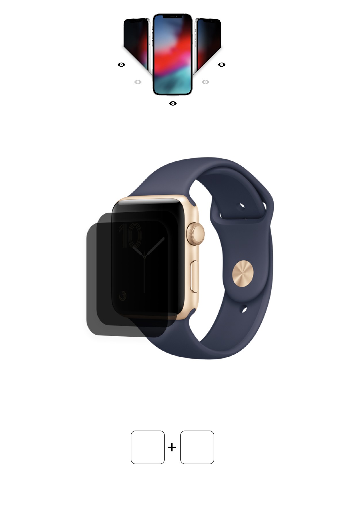 Apple Watch Series 2 / 42 mm - Mat Hayalet Ekran Koruyucu Film (120 micron)