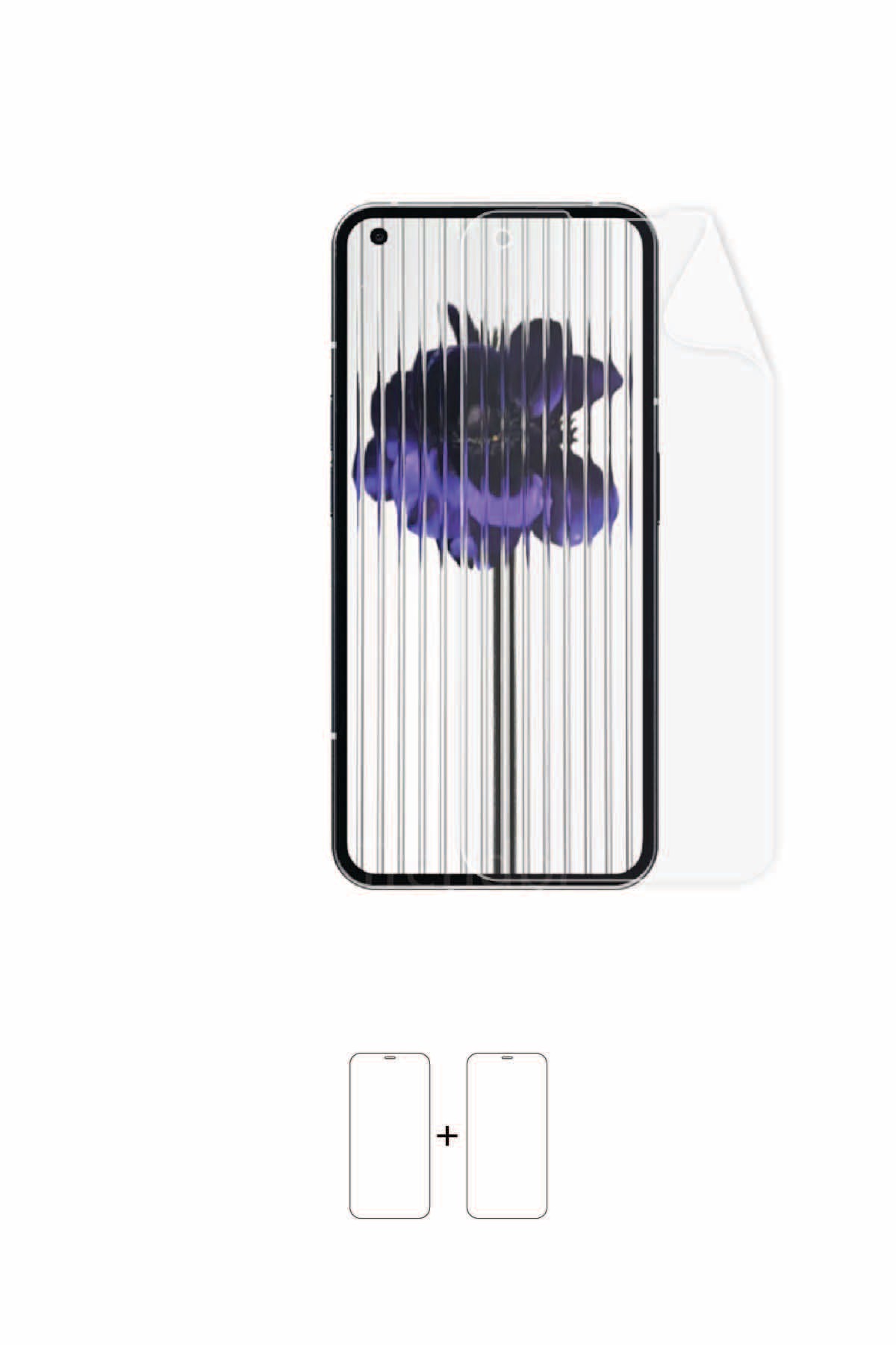 Nothing Phone 1 - Ekran Koruyucu Parlak Şeffaf Poliüretan Film (150 mikron)
