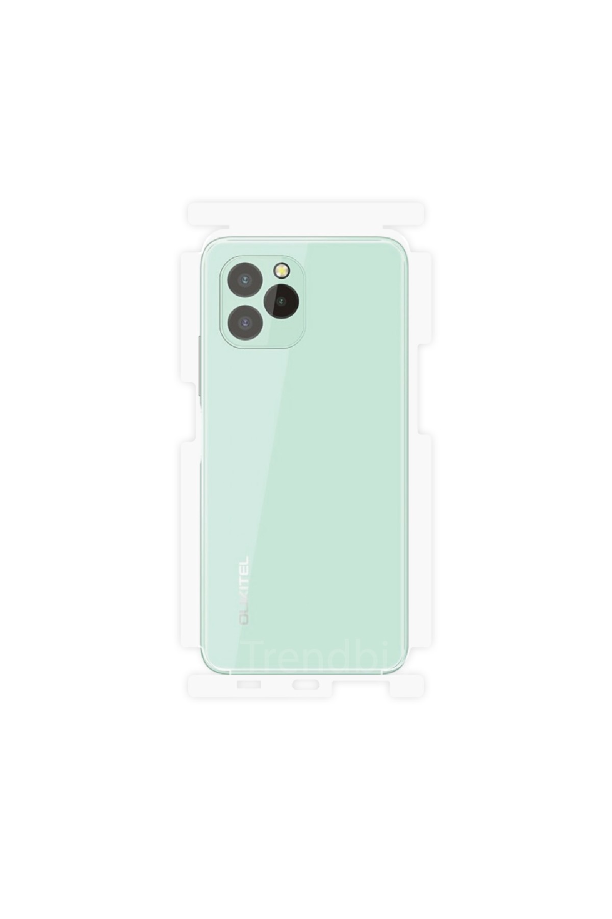 Oukitel C21 Pro - Arka/Yan Koruyucu Parlak Şeffaf Poliüretan Film (150 micron)