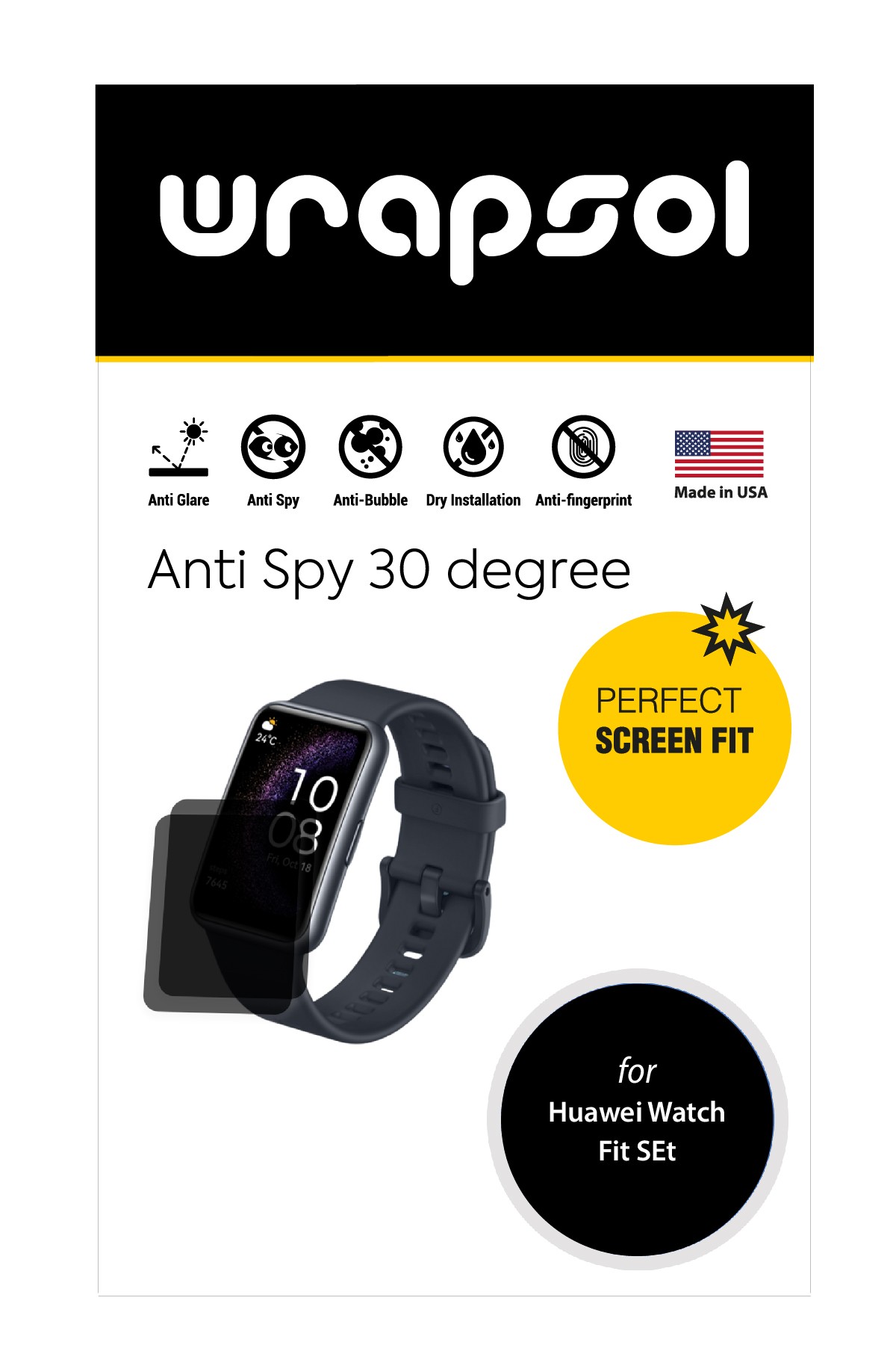 Huawei Watch Fit SE - Mat Hayalet Ekran Koruyucu Film (120 micron)