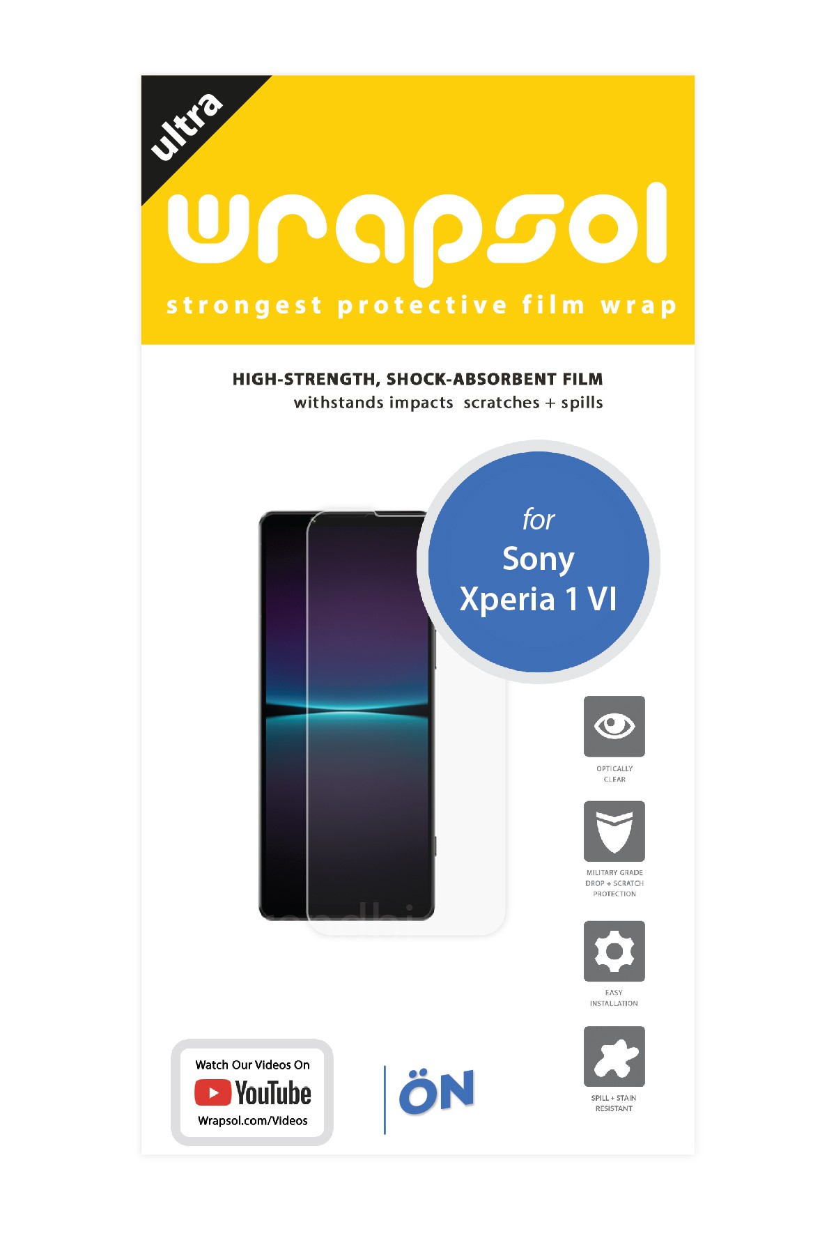 Sony Xperia 1 VI - Ekran Koruyucu Parlak Şeffaf Poliüretan Film (150 mikron)