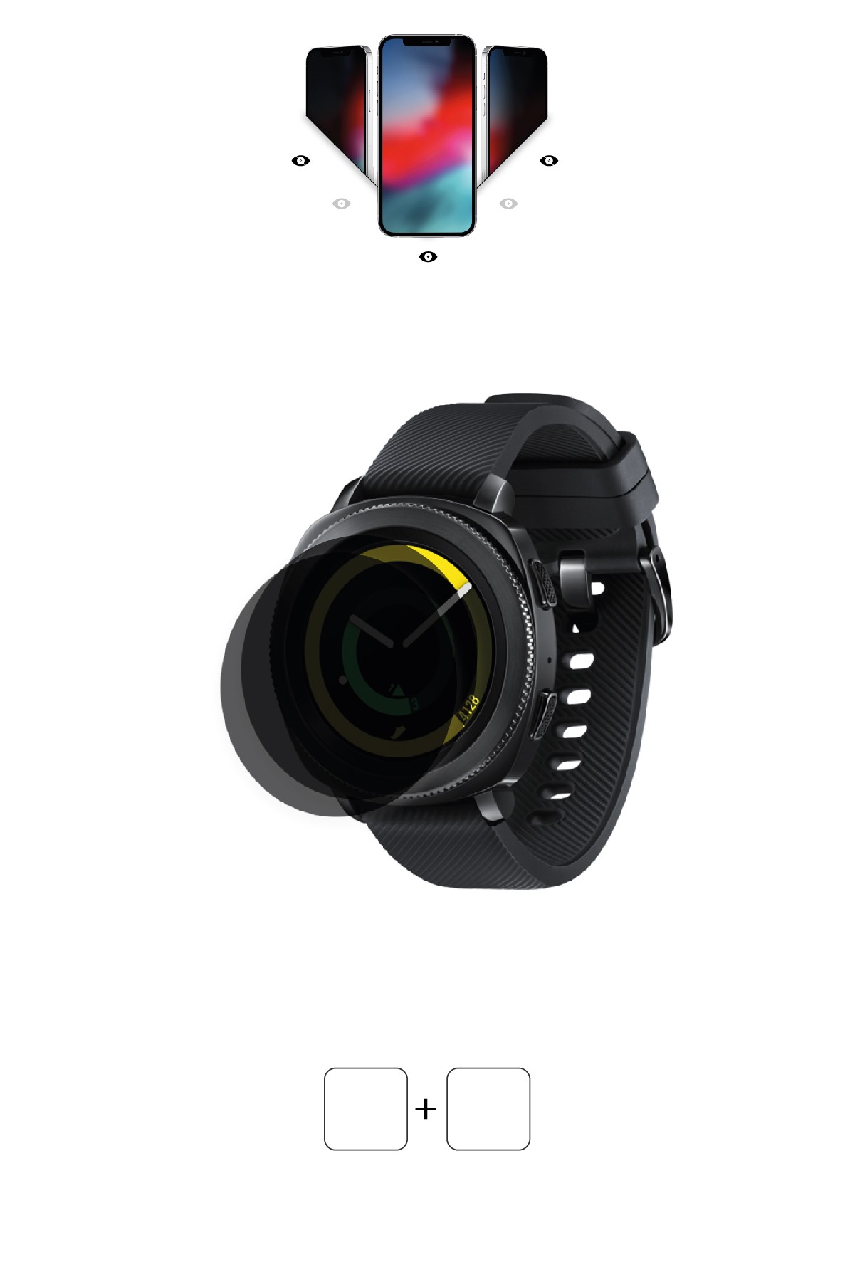 Samsung Gear Sport - Mat Hayalet Ekran Koruyucu Film (120 micron)