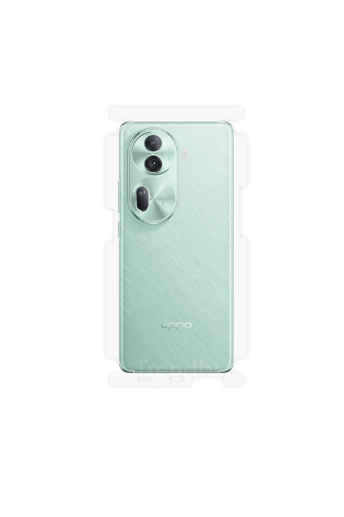 Oppo Reno 11 - Arka/Yan Koruyucu Parlak Şeffaf Poliüretan Film (150 micron)