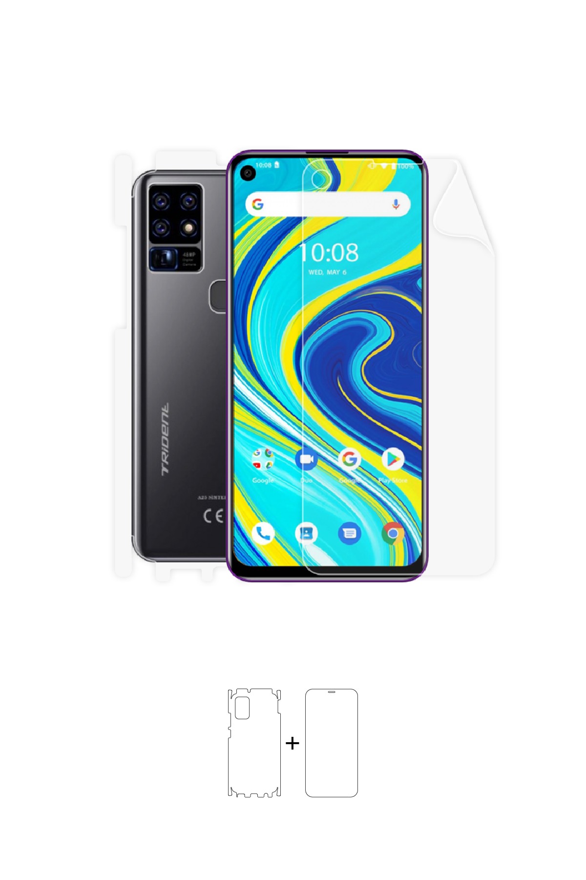 Trident A25 - Fullbody Koruyucu Parlak Şeffaf Poliüretan Film (150 micron)