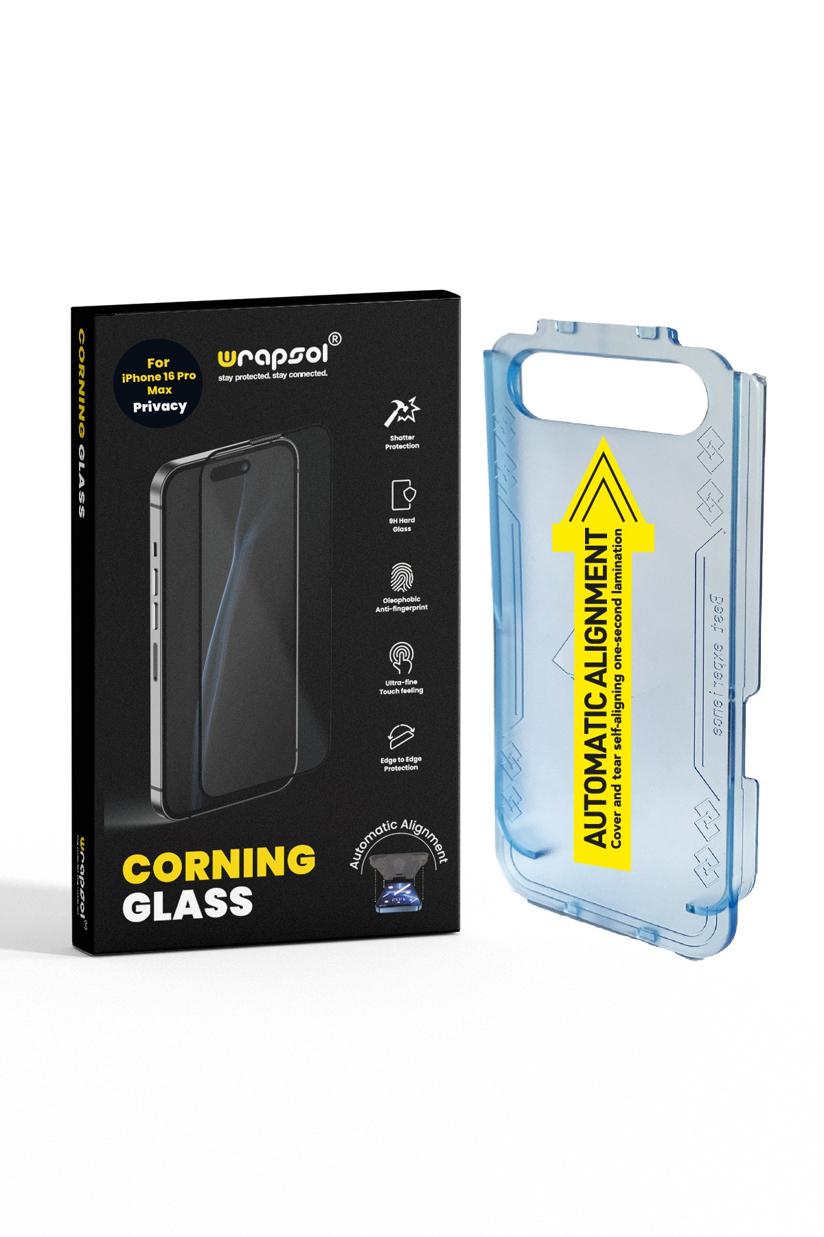 iPhone 16 Pro Max Hayalet Kırılmaz Cam Aparatlı Premium Ekran Koruyucu