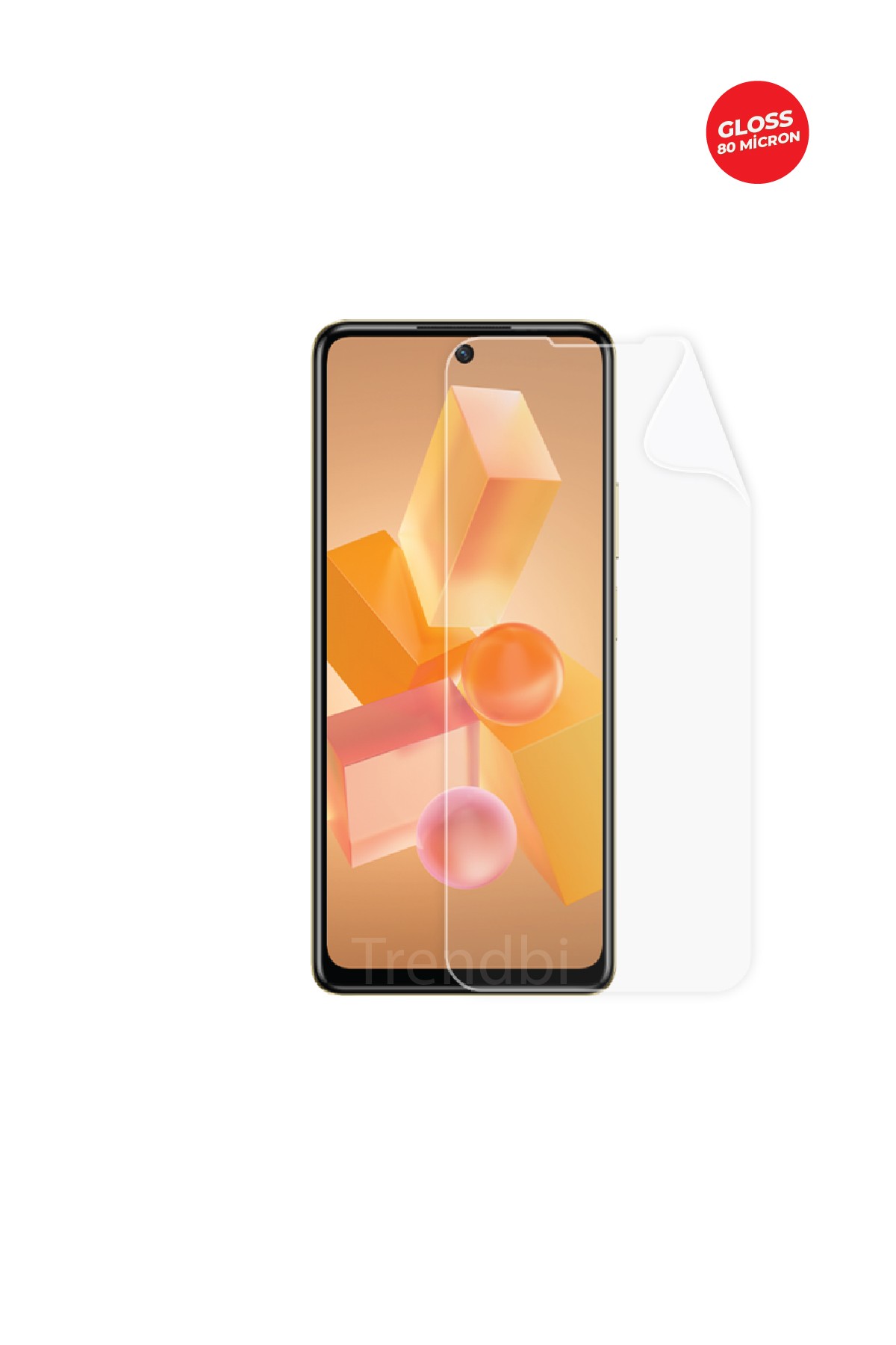 Infinix Hot 40 Pro - Ekran Koruyucu Parlak Şeffaf TPU Film (80 micron)