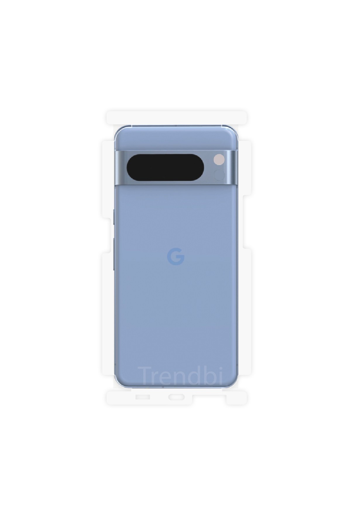 Google Pixel 8 Pro - Arka/Yan Koruyucu Parlak Şeffaf Poliüretan Film (150 micron)
