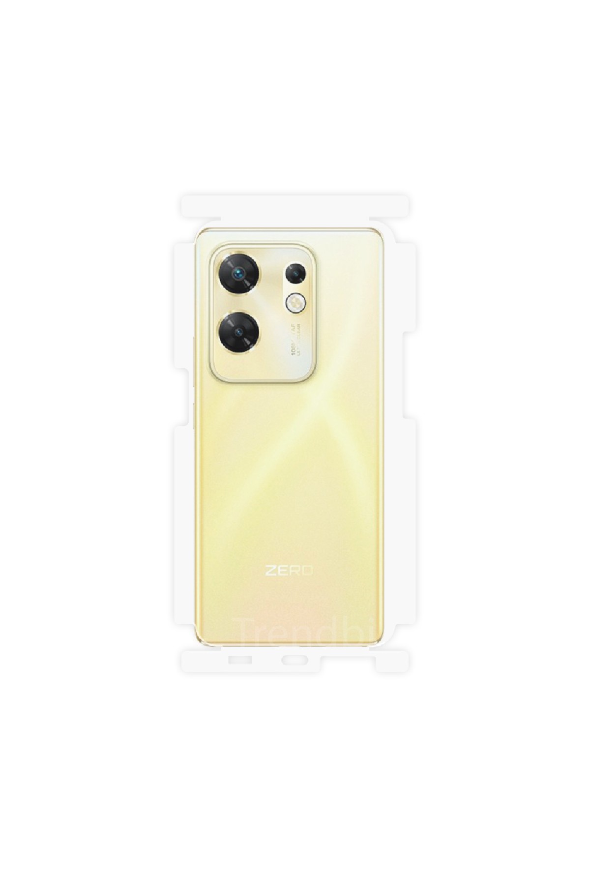 Infinix Zero 30 - Arka/Yan Koruyucu Parlak Şeffaf Poliüretan Film (150 micron)