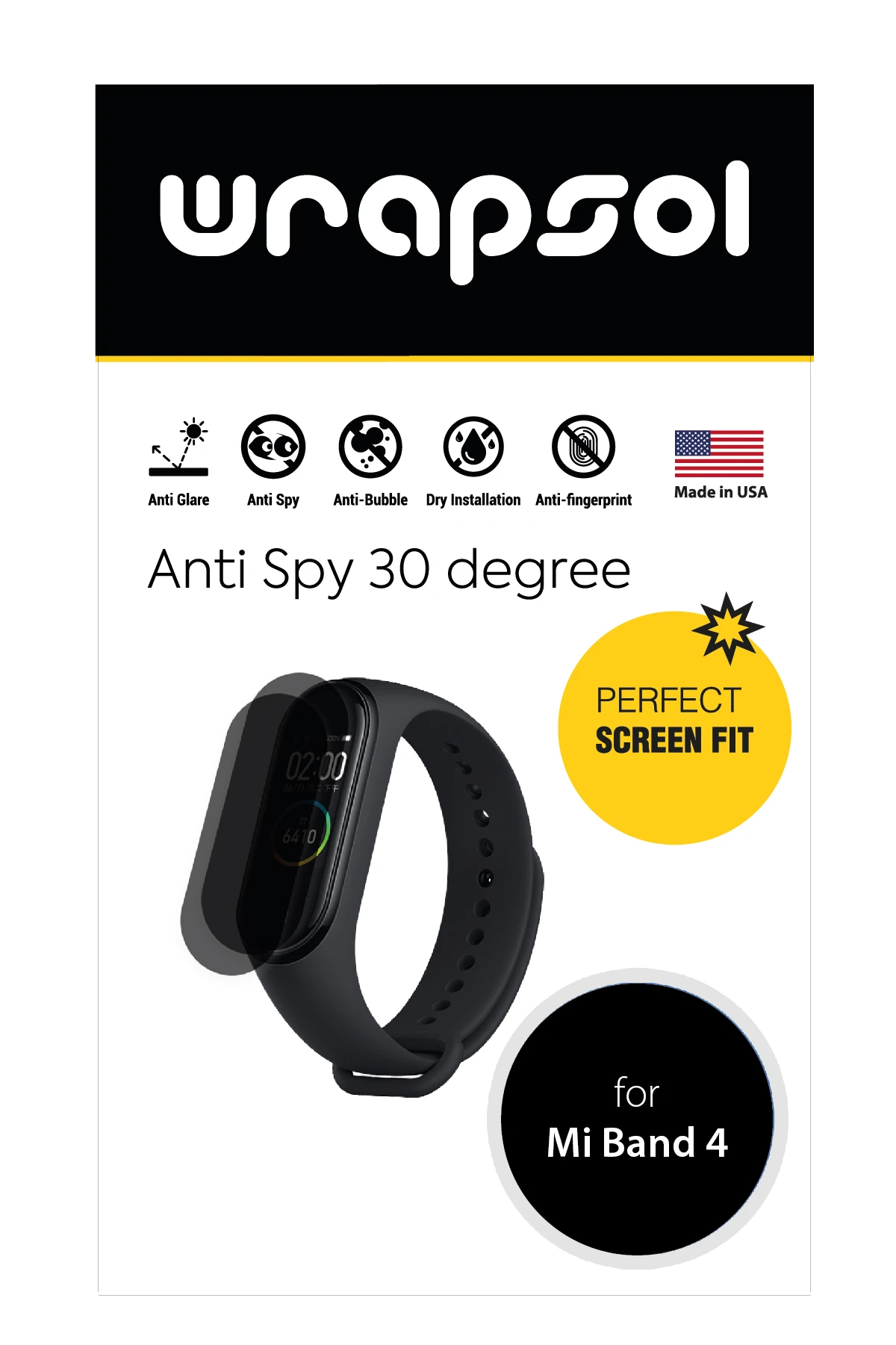 Xiaomi Mi Band 4 - Mat Hayalet Ekran Koruyucu Film (120 micron)