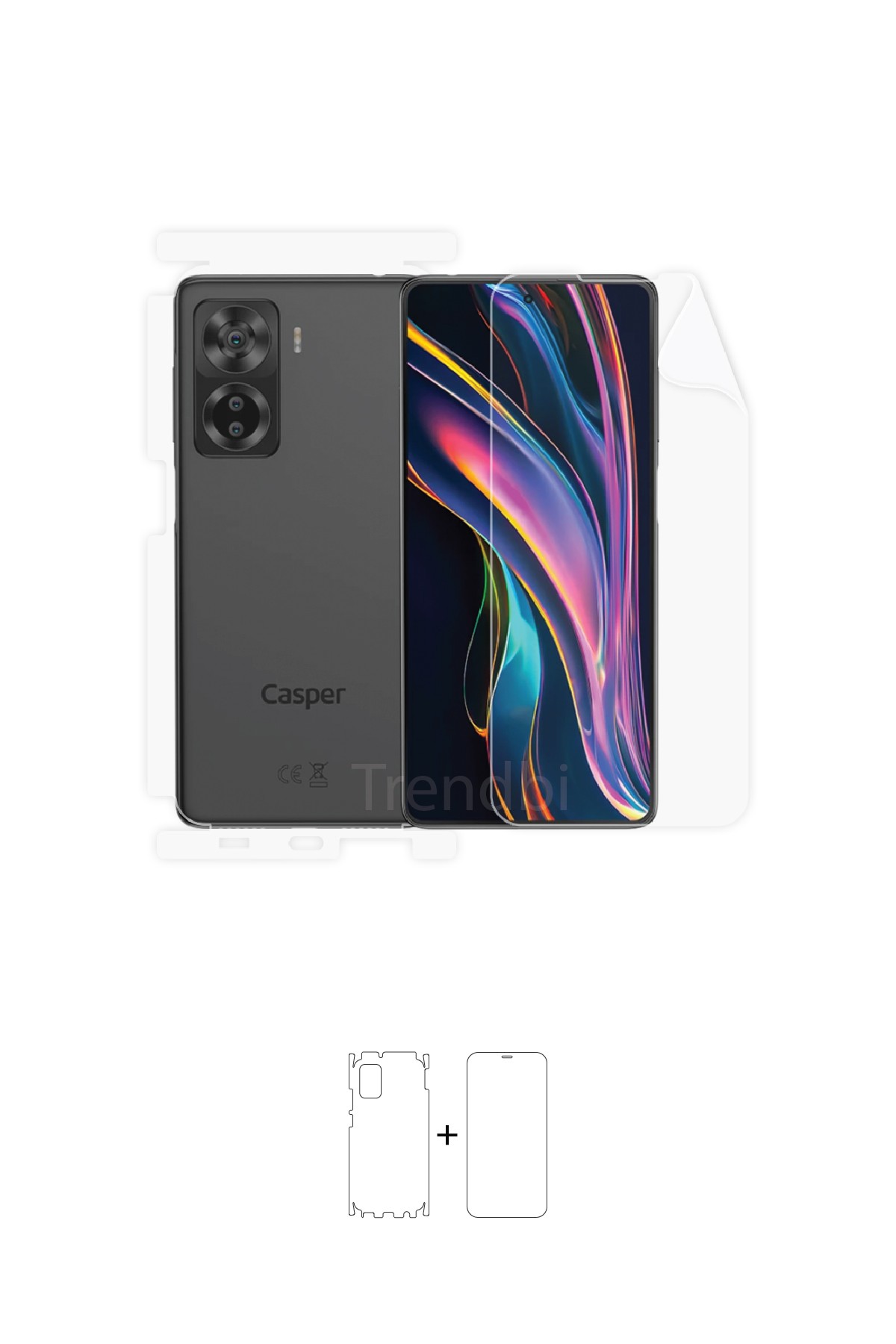 Casper Via X40 - Fullbody Koruyucu Parlak Şeffaf Poliüretan Film (150 micron)