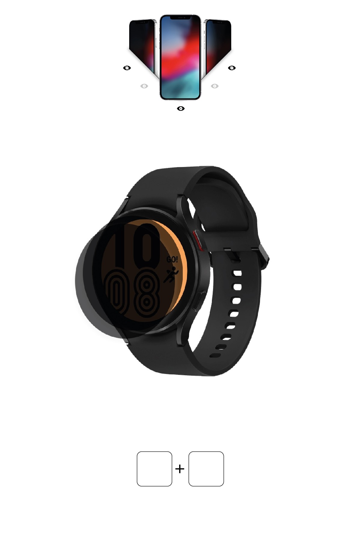 Samsung Galaxy Watch 4 / 44 mm - Mat Hayalet Ekran Koruyucu Film (120 micron)