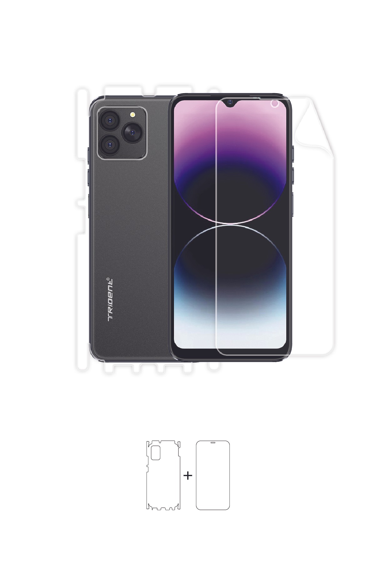 Trident A29 - Fullbody Koruyucu Parlak Şeffaf Poliüretan Film (150 micron)