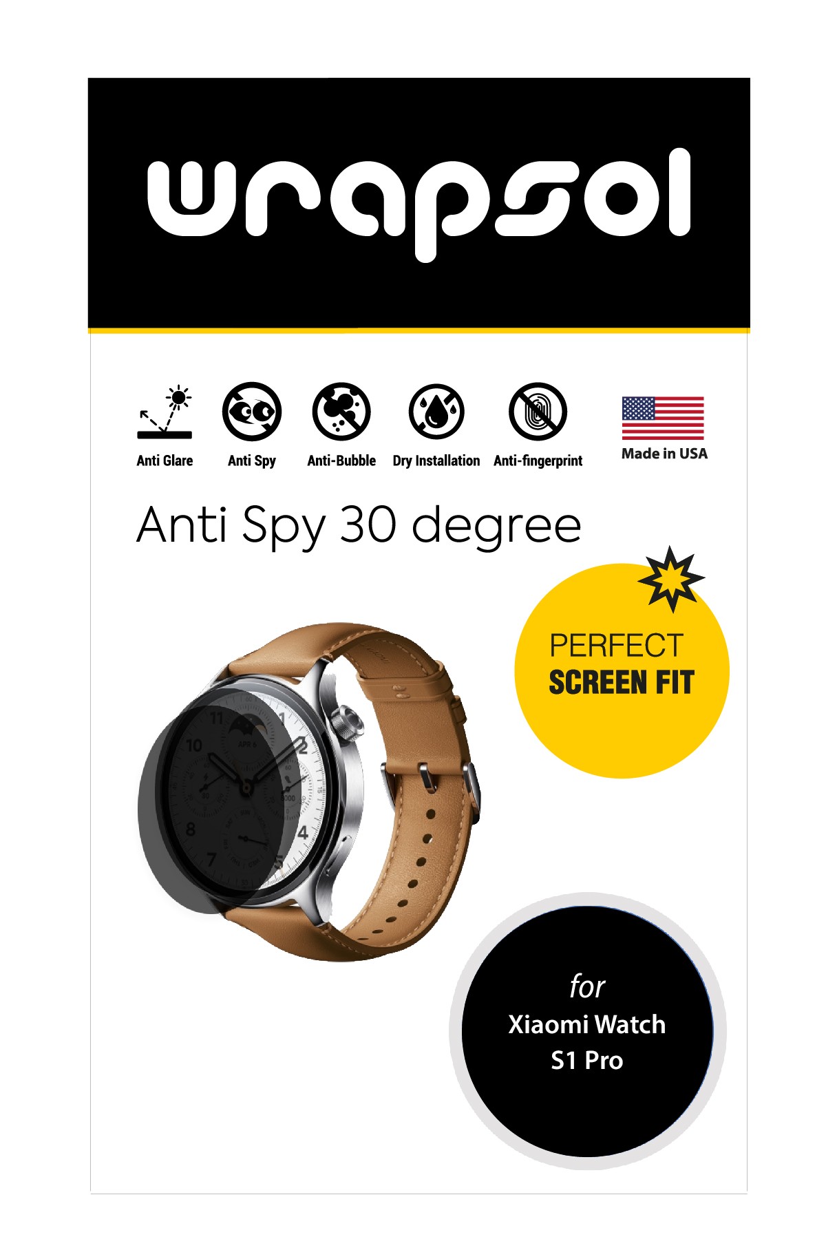 Xiaomi Watch S1 Pro - Mat Hayalet Ekran Koruyucu Film (120 micron)