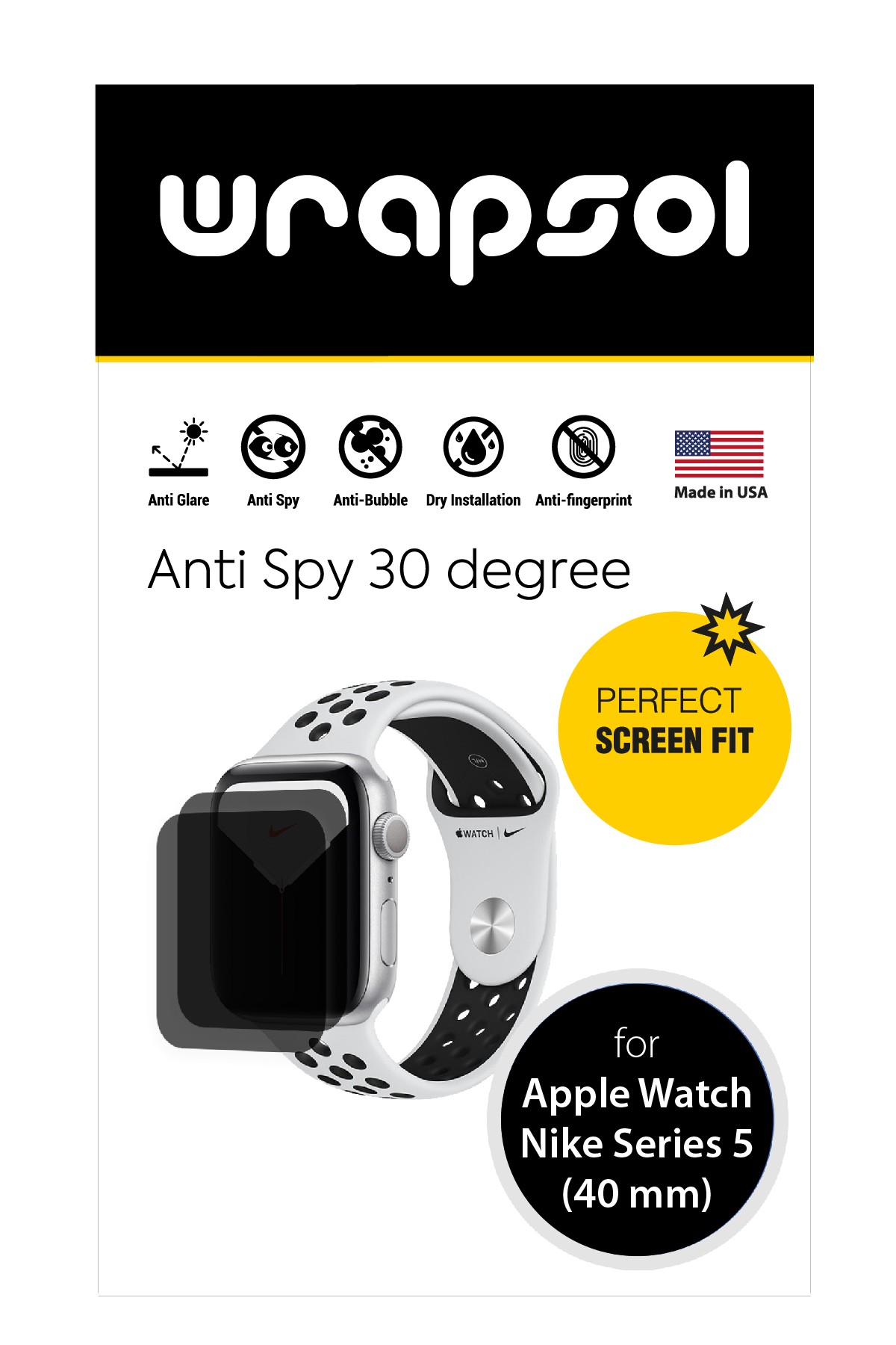 Apple Watch Nike Series 5 / 40 mm - Mat Hayalet Ekran Koruyucu Film (120 micron)