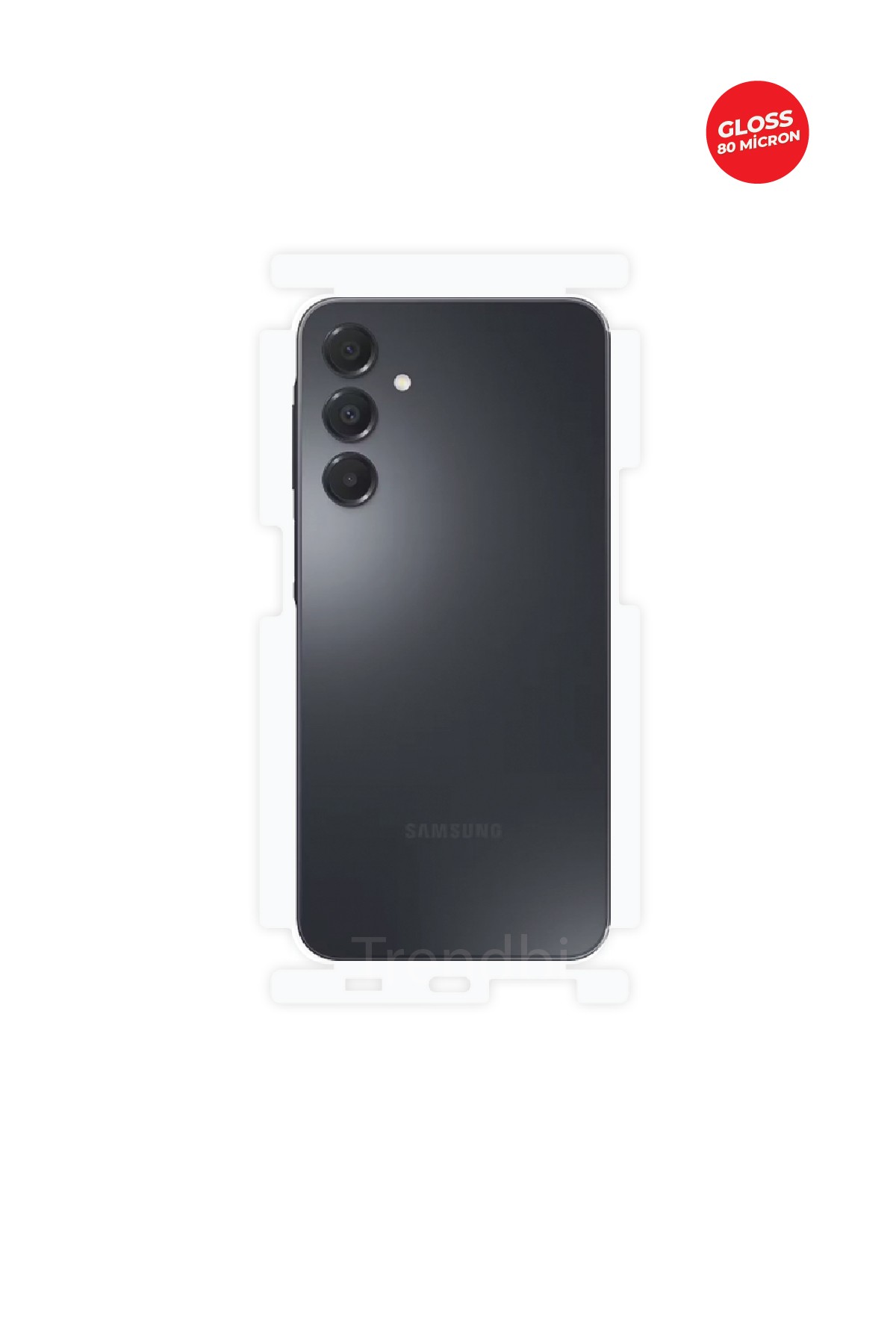 Samsung Galaxy a16 - Arka/Yan Koruyucu Parlak Şeffaf TPU Film (80 micron)