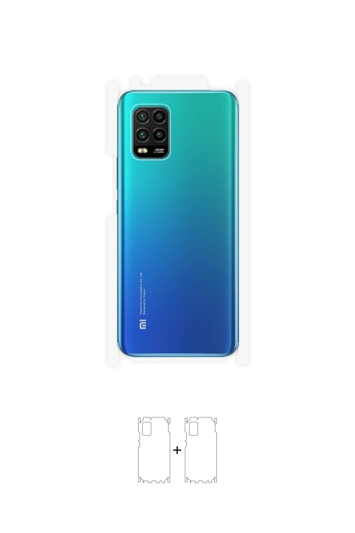 Xiaomi Mi 11 Lite - Arka/Yan Koruyucu Parlak Şeffaf Poliüretan Film (150 micron)