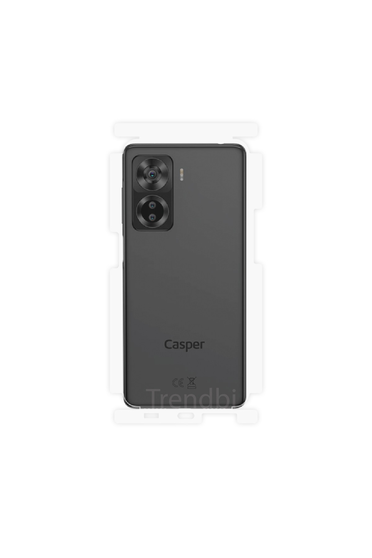 Casper Via X40 - Arka/Yan Koruyucu Parlak Şeffaf Poliüretan Film (150 micron)