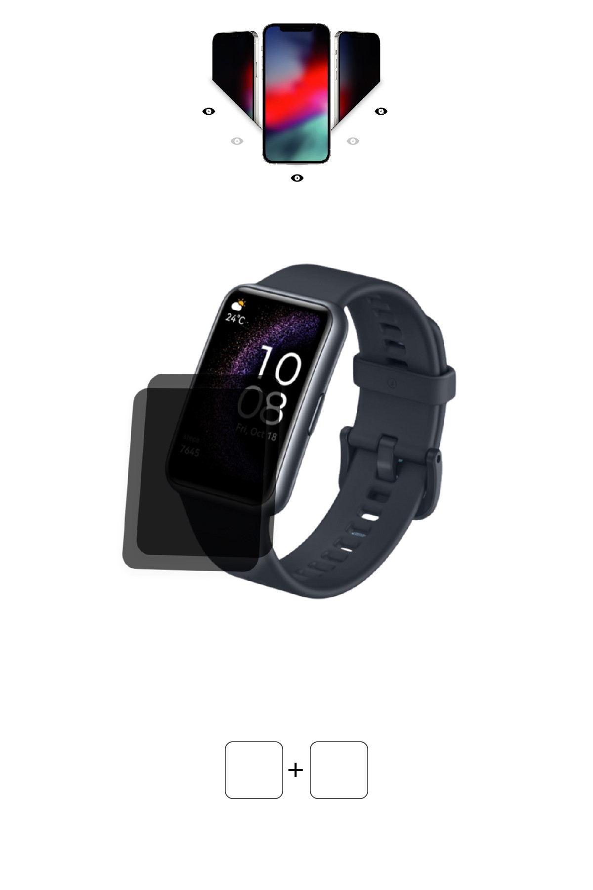 Huawei Watch Fit SE - Mat Hayalet Ekran Koruyucu Film (120 micron)