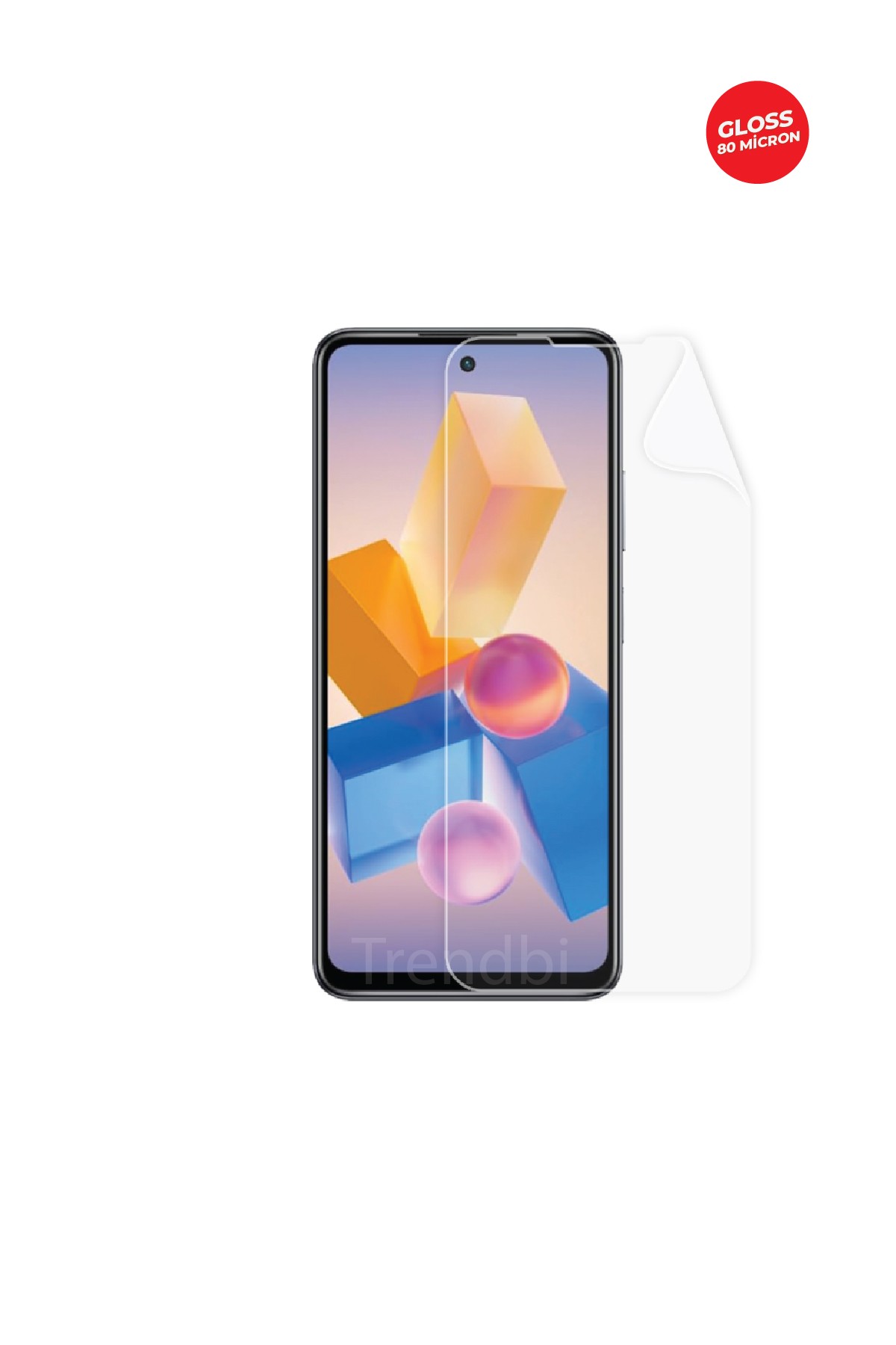 Infinix Hot 40I - Ekran Koruyucu Parlak Şeffaf TPU Film (80 micron)