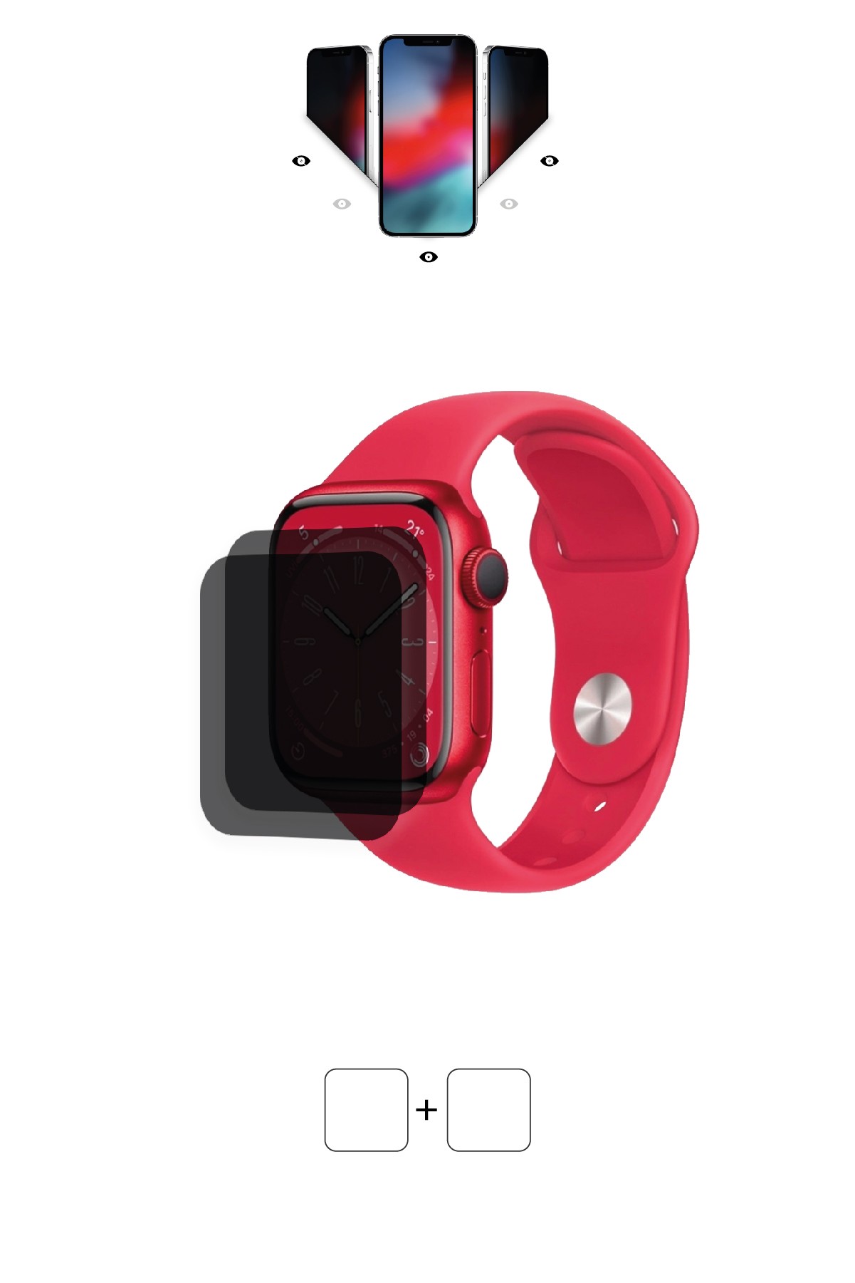 Apple Watch Series 8 / 41 mm - Mat Hayalet Ekran Koruyucu Film (120 micron)