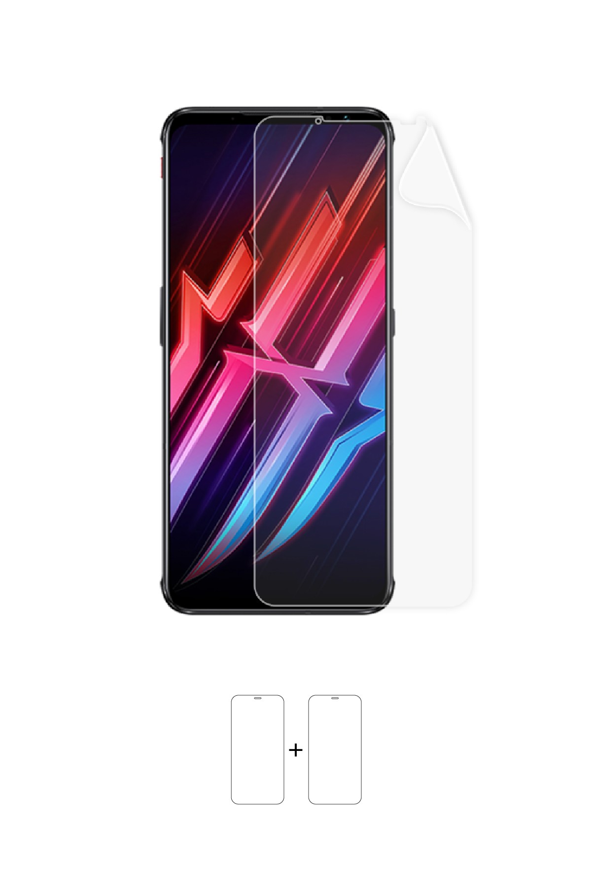 ZTE Nubia Red Magic 6 - Ekran Koruyucu Parlak Şeffaf Poliüretan Film (150 mikron)