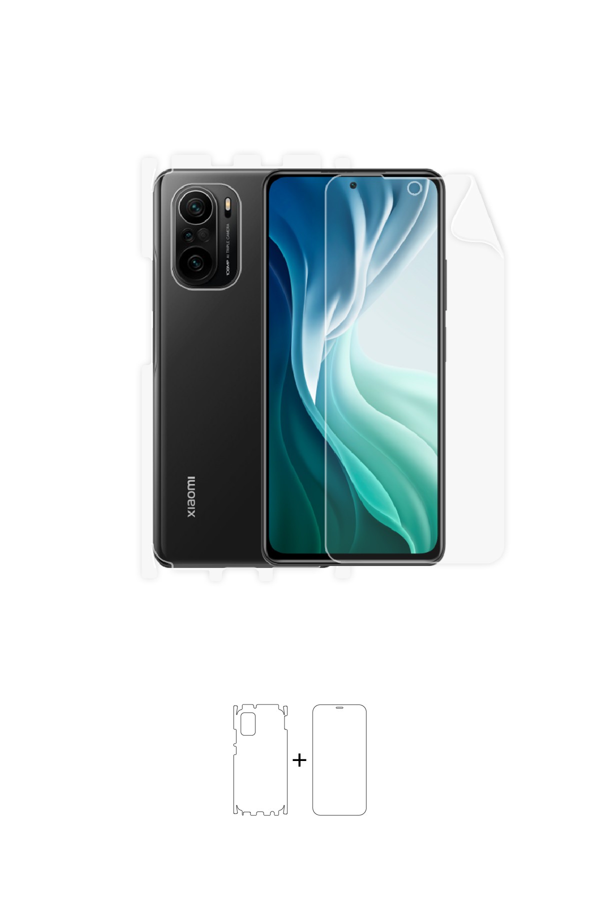 Xiaomi Mi 11i - Fullbody Koruyucu Parlak Şeffaf Poliüretan Film (150 micron)
