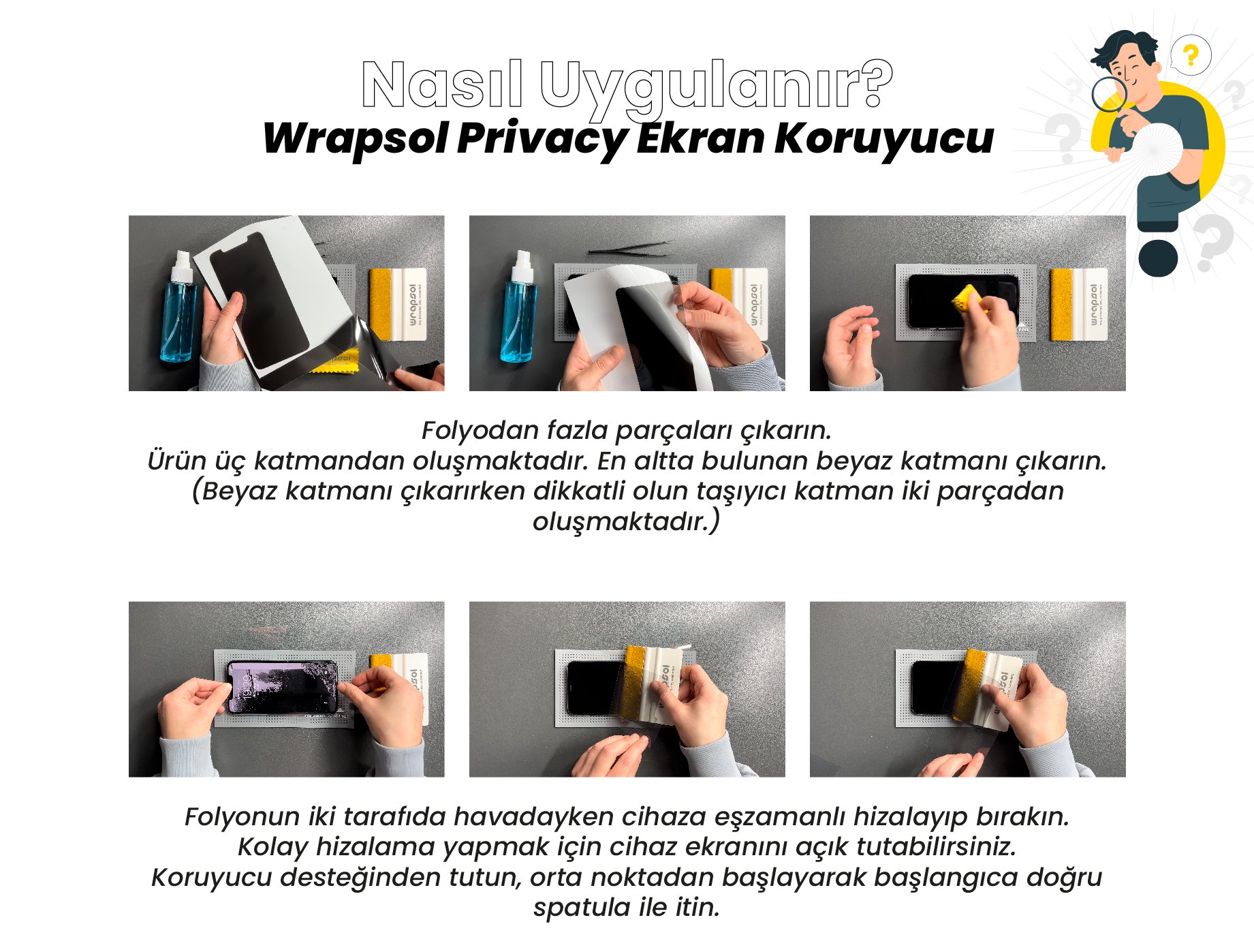 Samsung Galaxy a06 - Parlak Hayalet Ekran Koruyucu Film (120 micron)