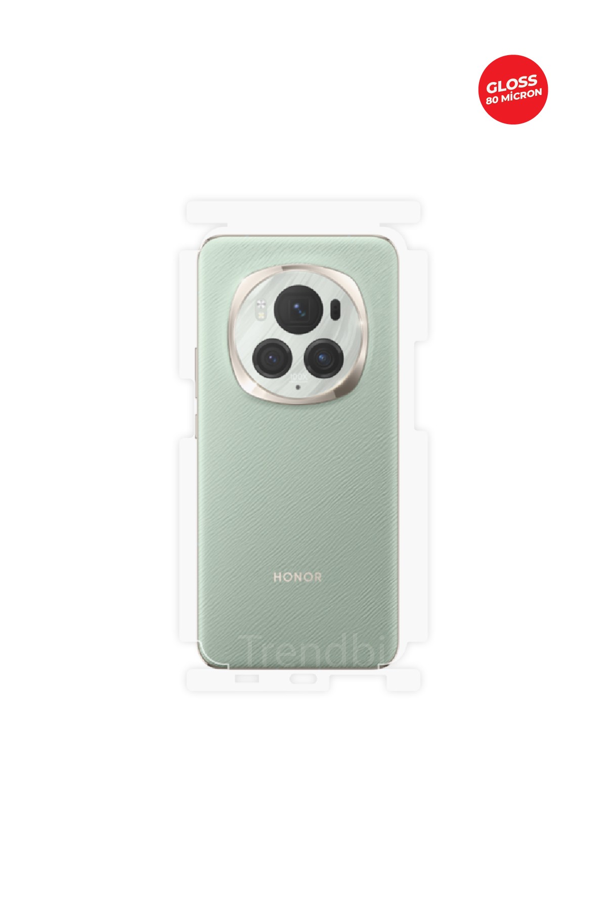 Honor Magic 6 Pro - Arka/Yan Koruyucu Parlak Şeffaf TPU Film (80 micron)