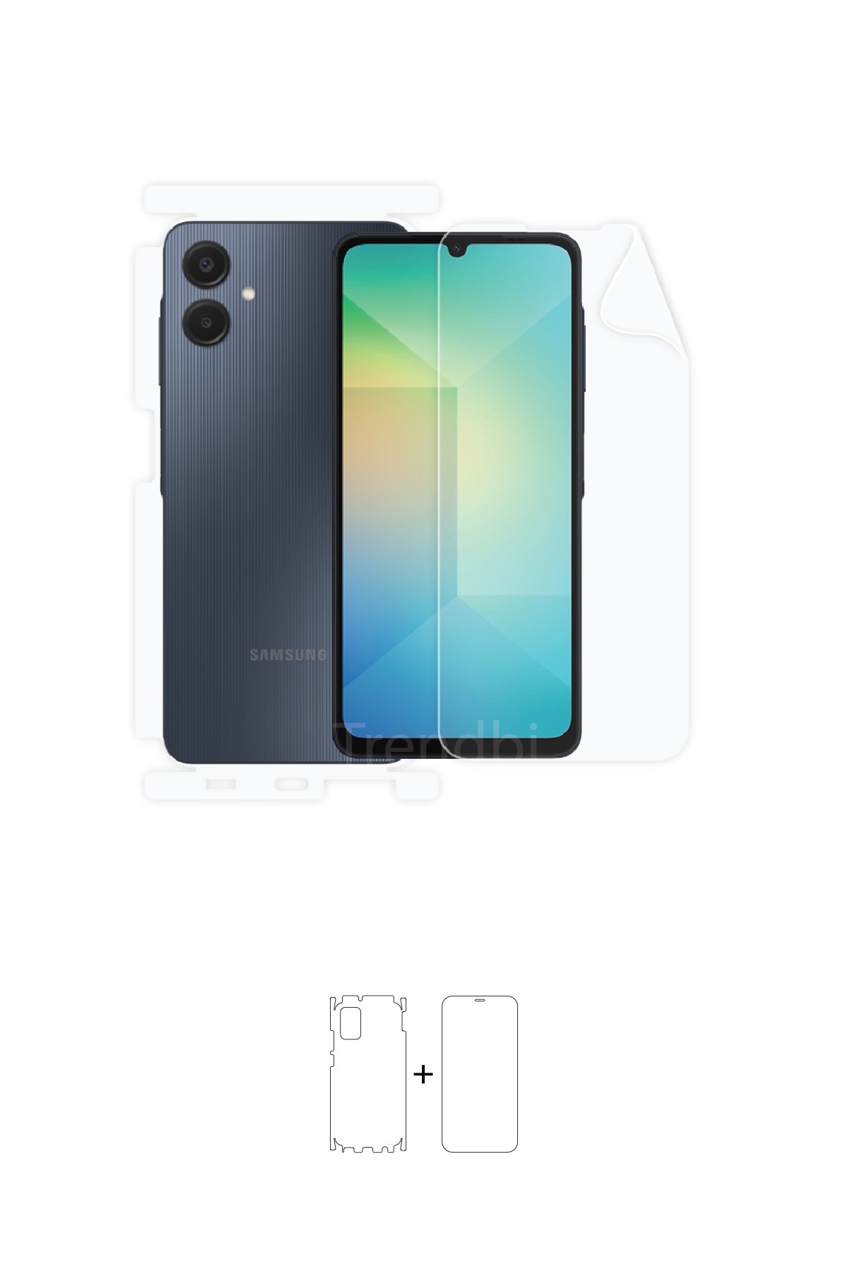 Samsung Galaxy a06 - Fullbody Koruyucu Parlak Şeffaf Poliüretan Film (150 micron)