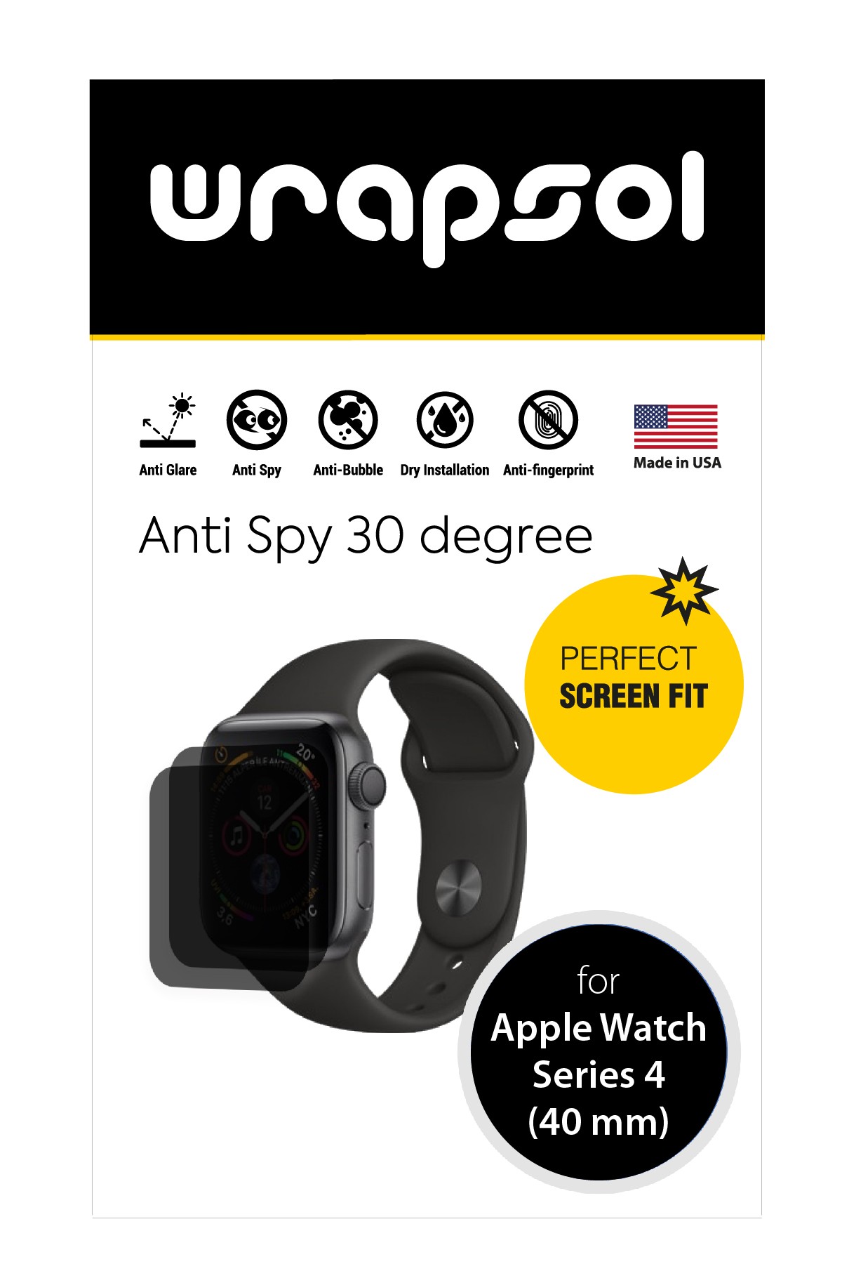 Apple Watch Series 4 / 40 mm - Mat Hayalet Ekran Koruyucu Film (120 micron)