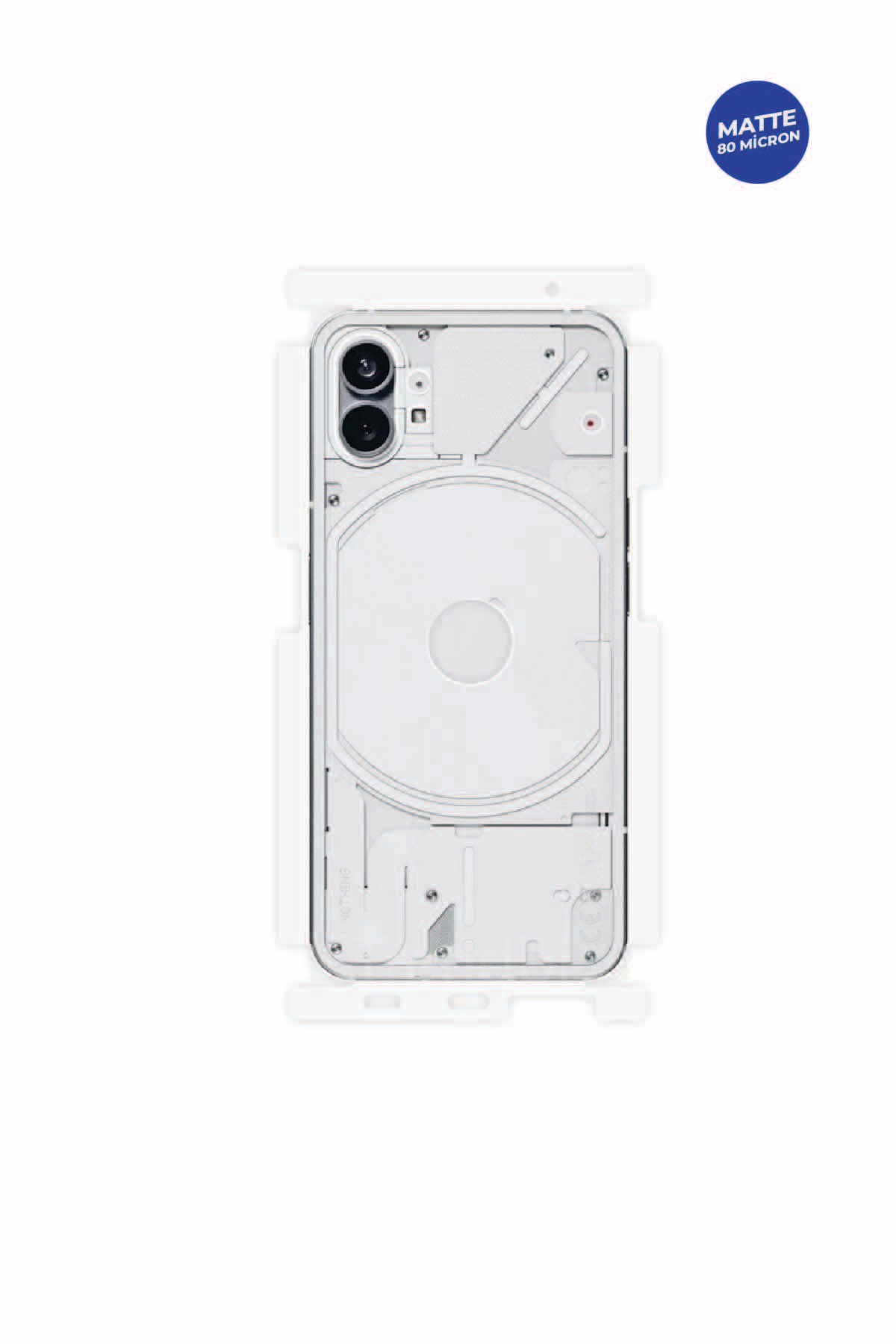 Nothing Phone 1 - Arka/Yan Koruyucu Mat TPU Film (80 micron)