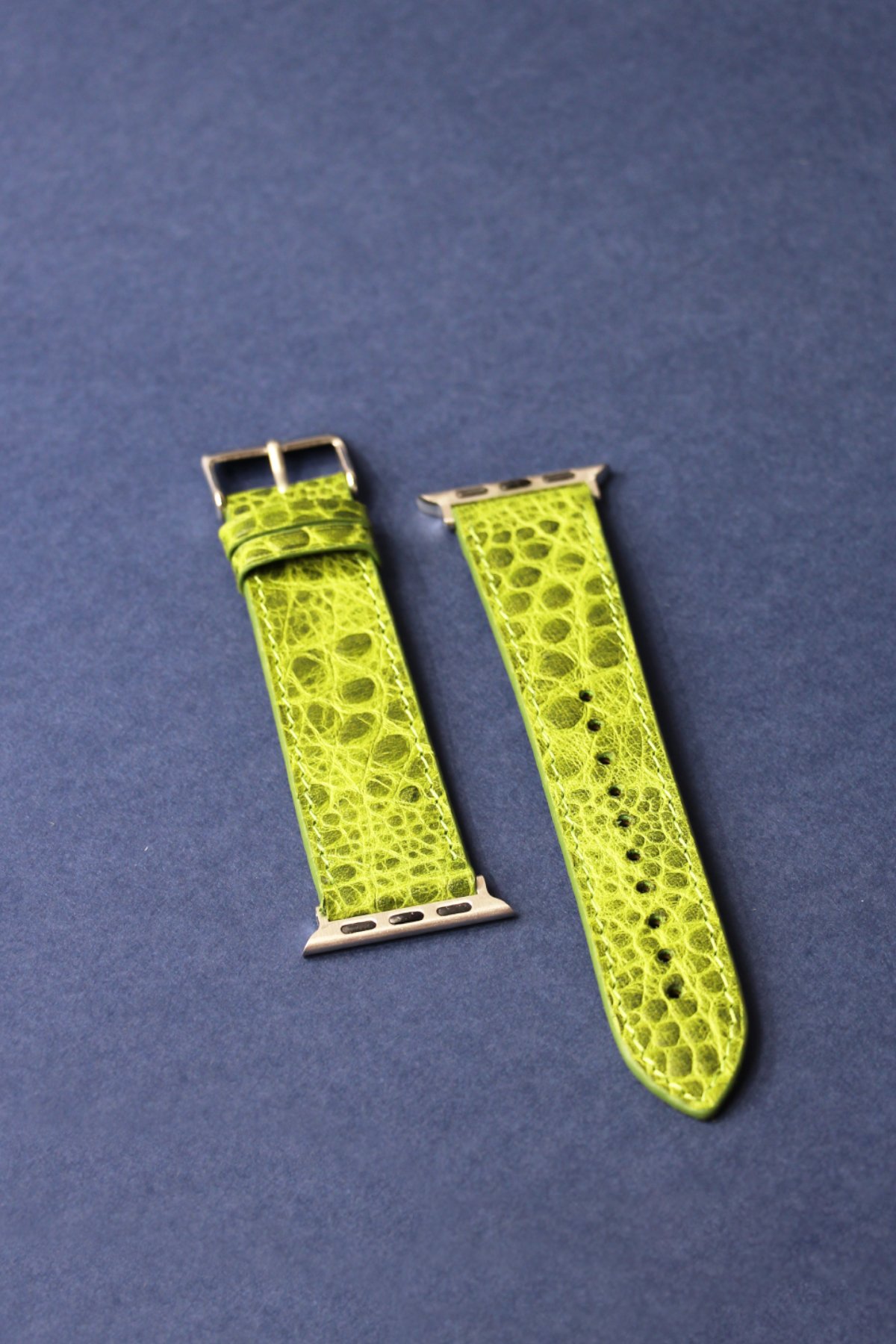 Apple Watch Croco Deri Kordon Yesil - 38/40/41 mm