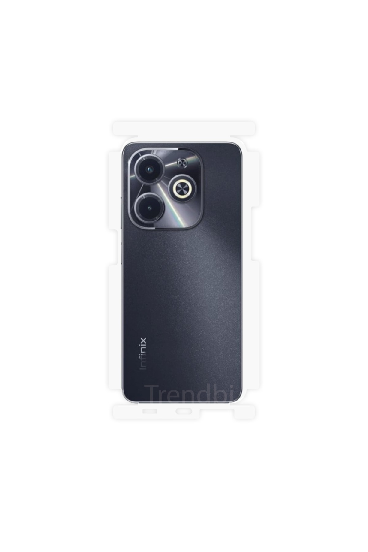Infinix Hot 40I - Arka/Yan Koruyucu Parlak Şeffaf Poliüretan Film (150 micron)
