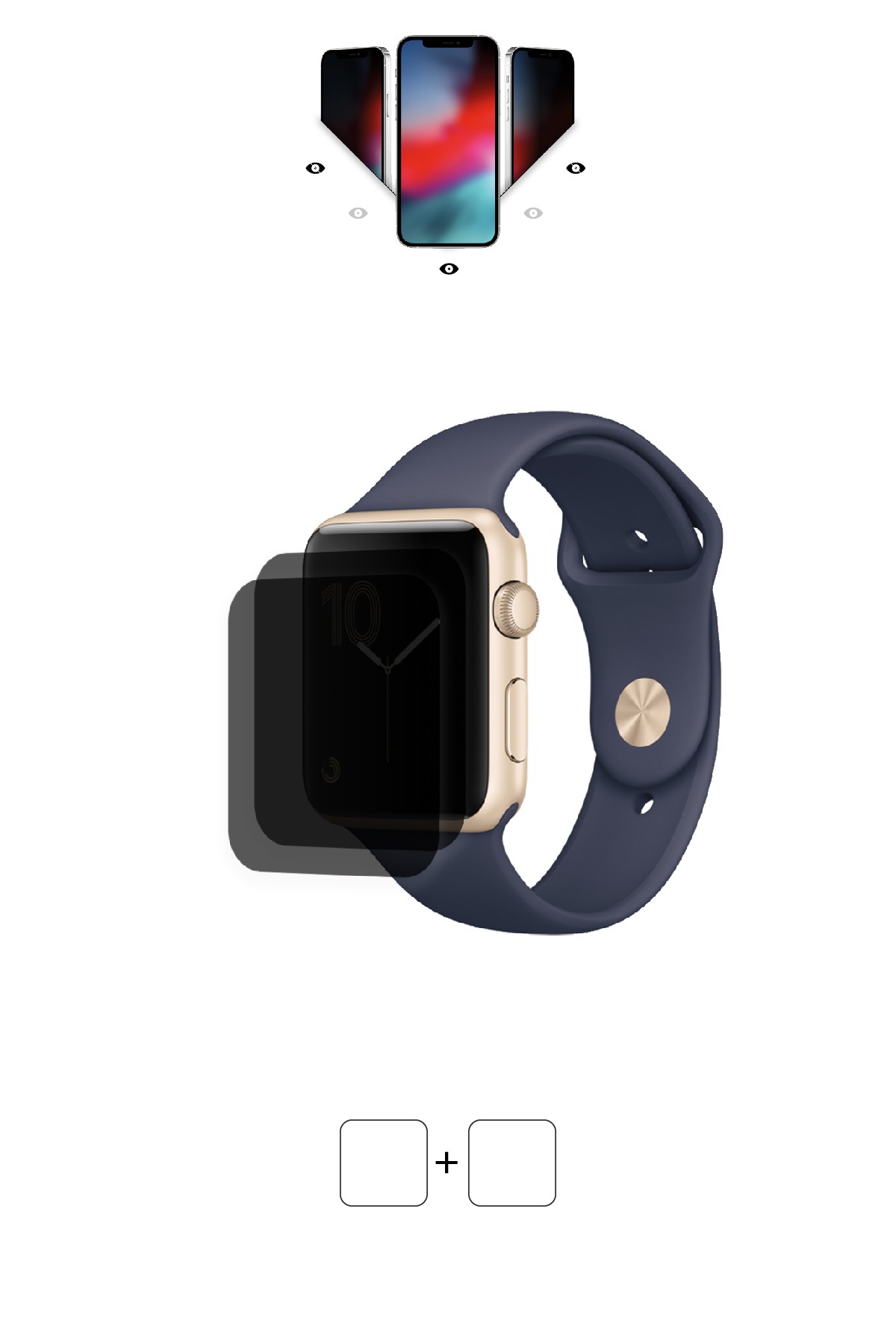 Apple Watch Series 1 / 42 mm - Mat Hayalet Ekran Koruyucu Film (120 micron)